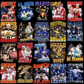 29 Ice Hockey Bootleg Designs Bundle PNG