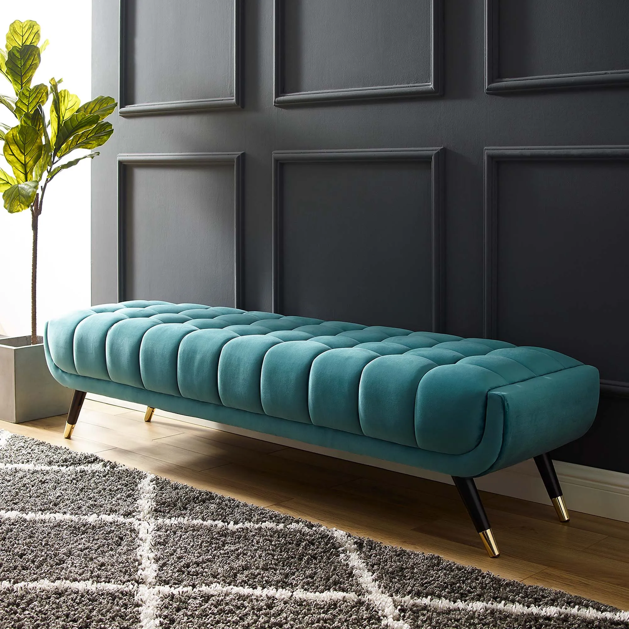 Adept Performance Velvet Bench by Modway