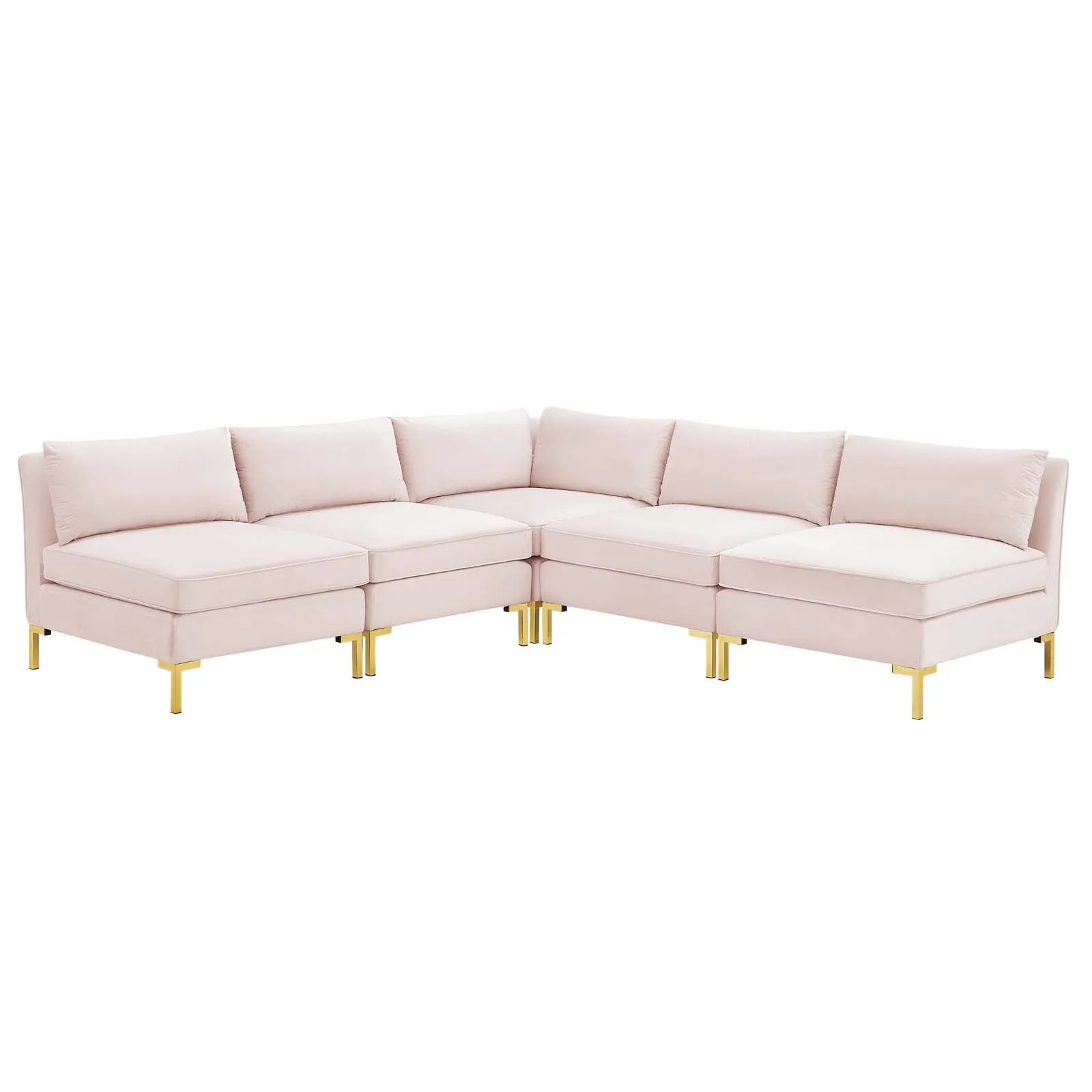 Ardent 5-Piece  Performance Velvet Sectional Sofa