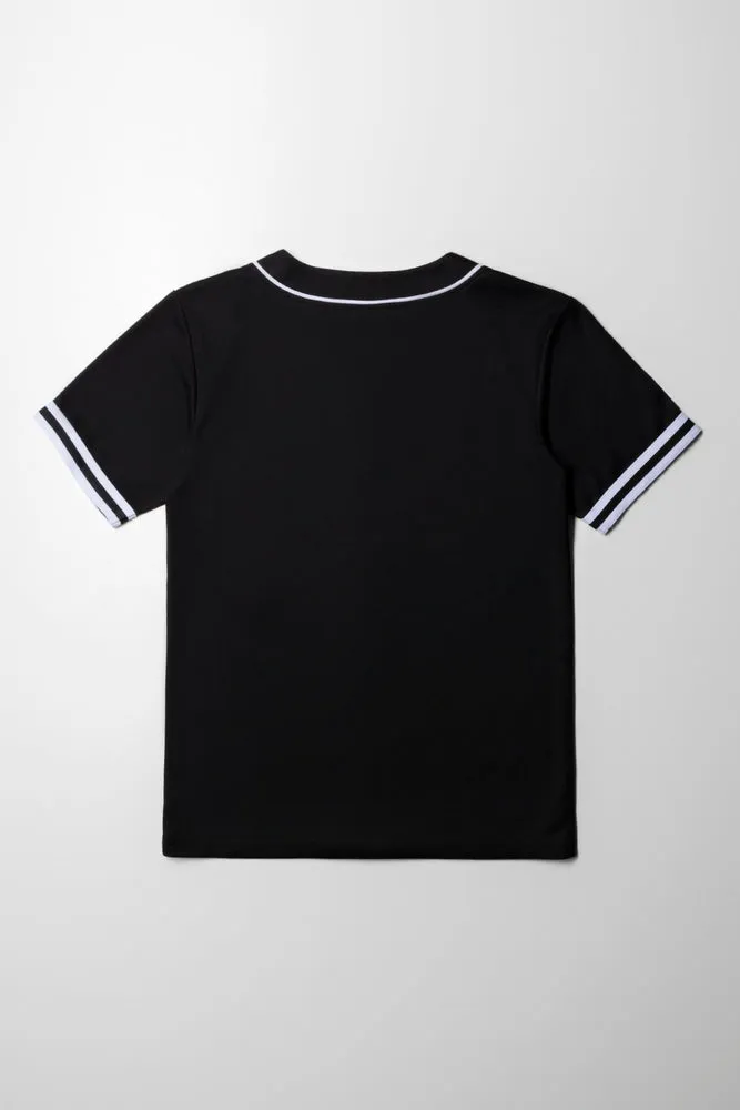 Baseball Shirt Los Angeles Black