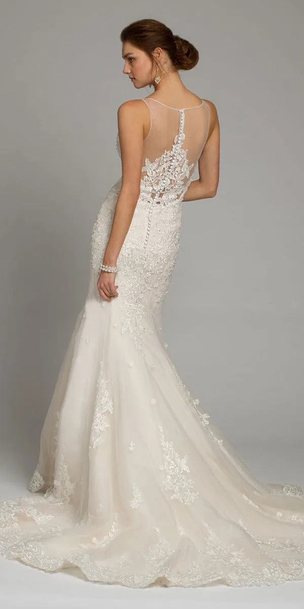 Beaded Lace Mermaid Wedding Dress