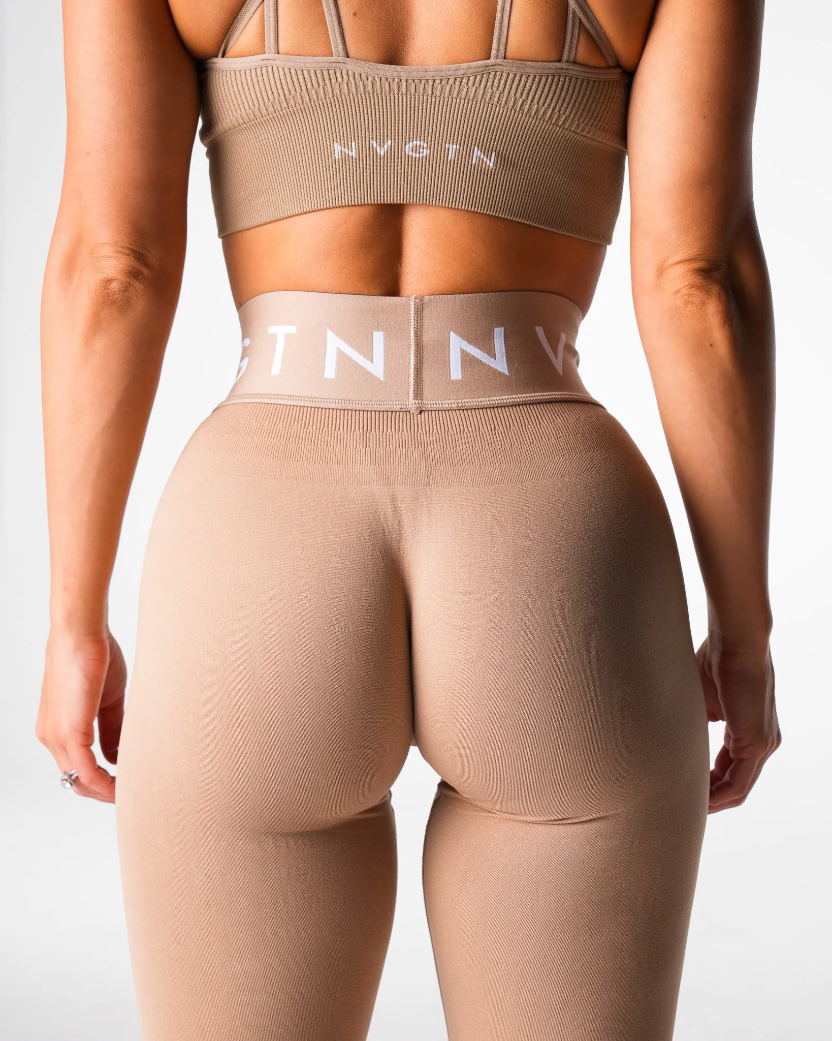 Beige Sport Seamless Leggings