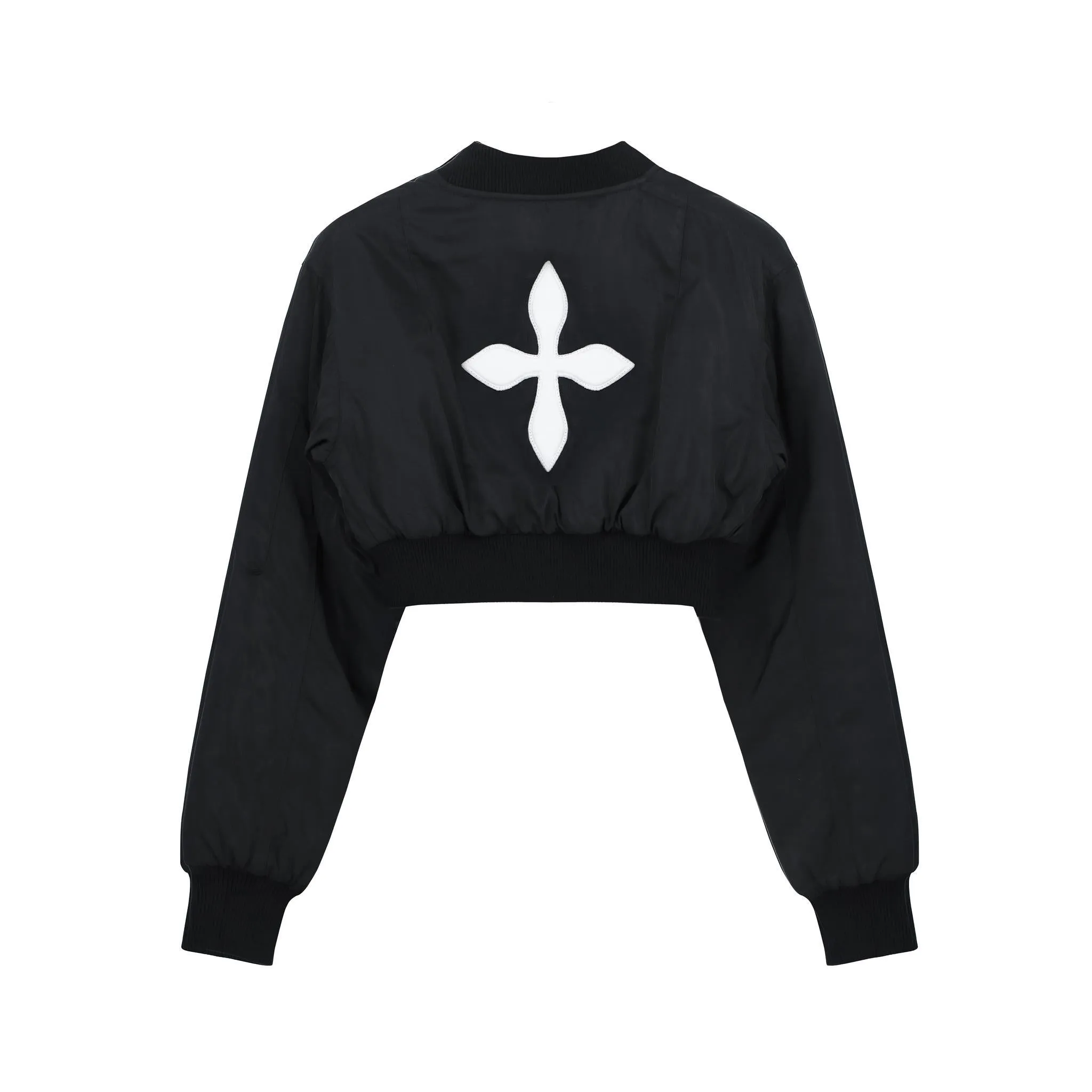 Black Compass Logo Bomber Jacket