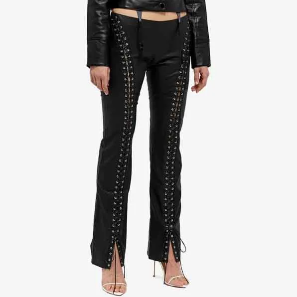 Black Leather Pant For Women