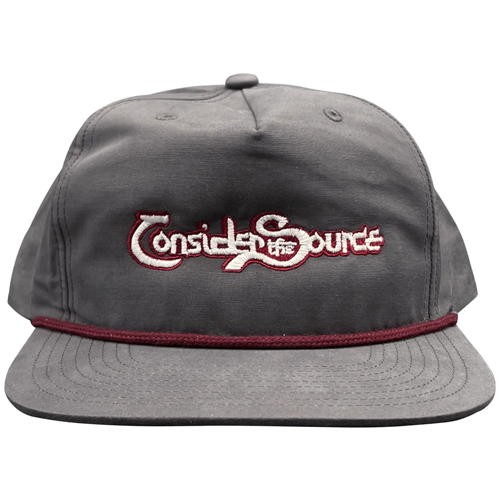 Charcoal Classic Logo Snapback Hat