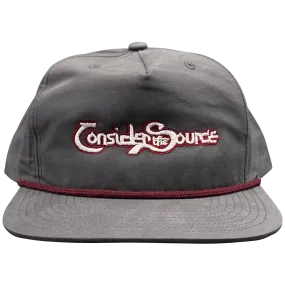 Charcoal Classic Logo Snapback Hat