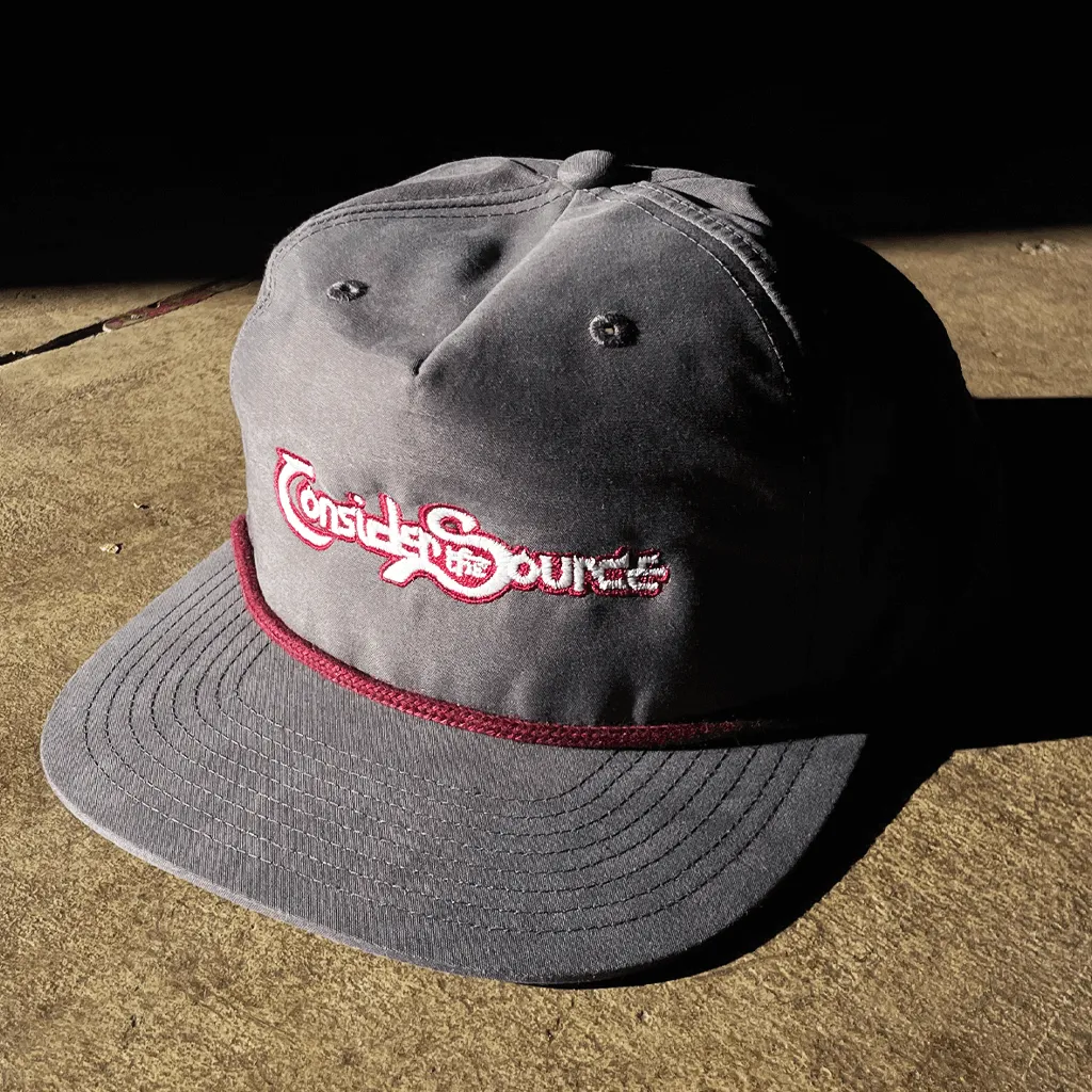 Charcoal Classic Logo Snapback Hat