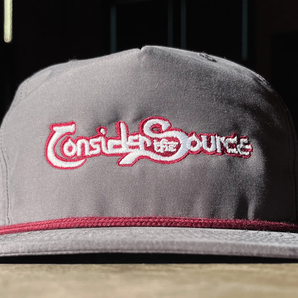 Charcoal Classic Logo Snapback Hat