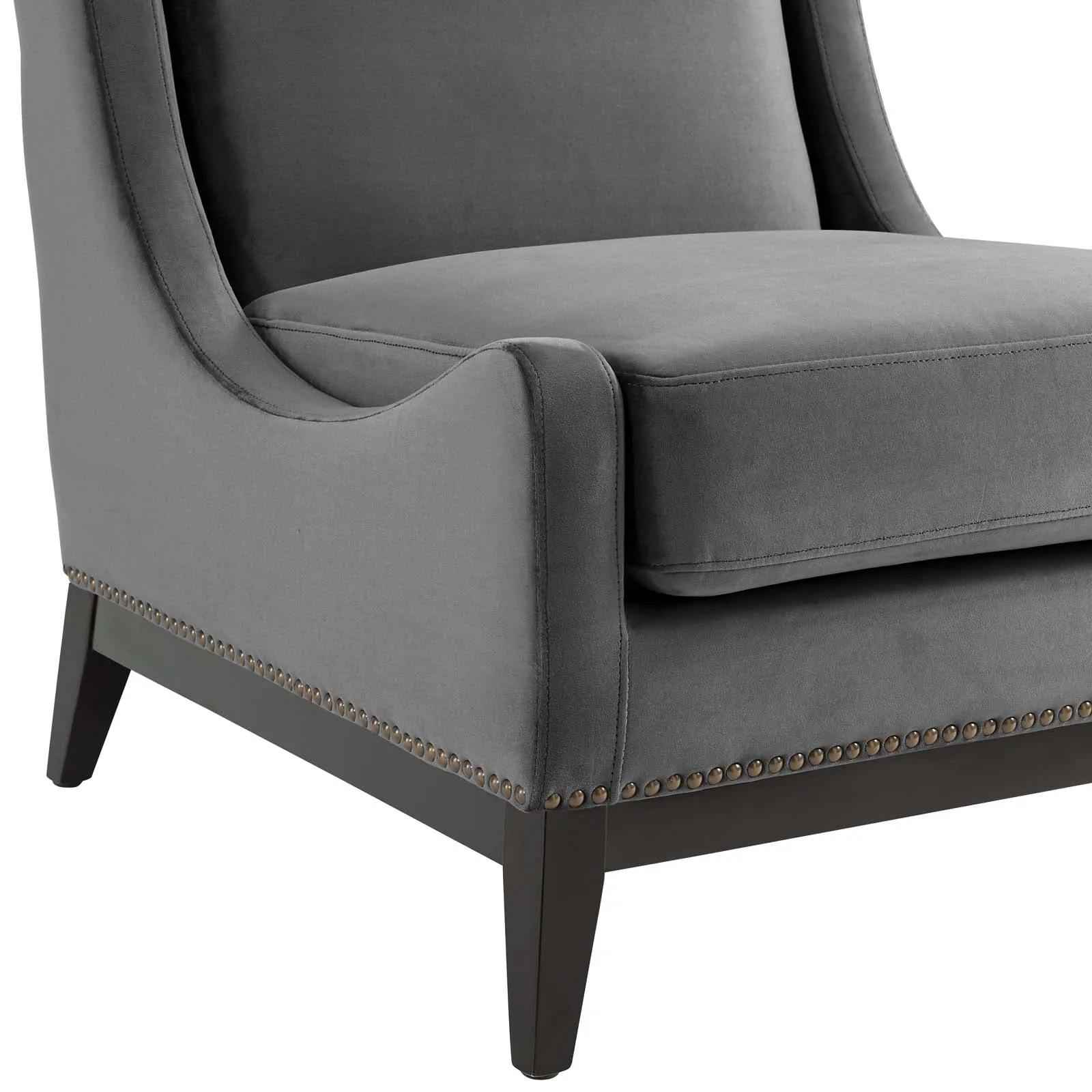 Confident Accent Upholstered Performance Velvet Lounge Chair by Modway