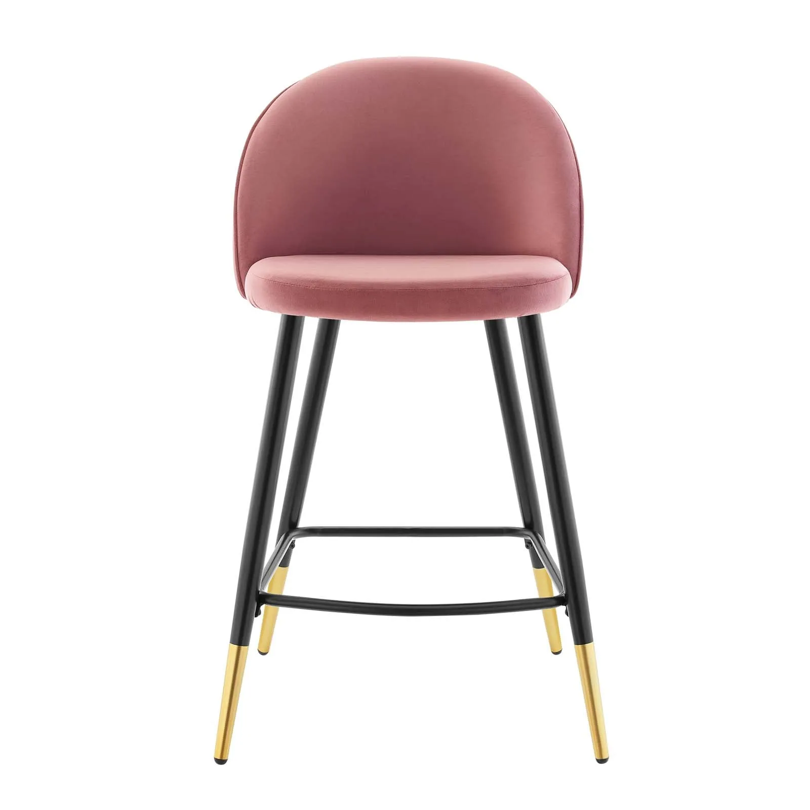 Cordial Performance Velvet Counter Stools - Set of 2