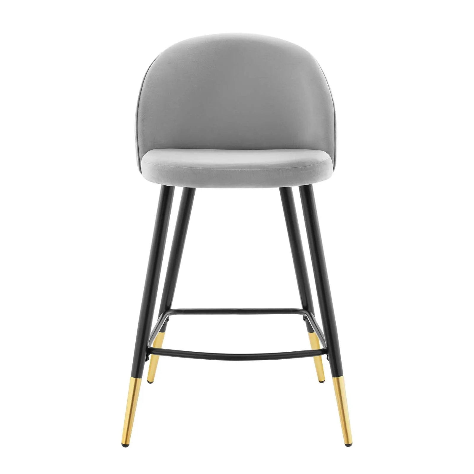 Cordial Performance Velvet Counter Stools - Set of 2