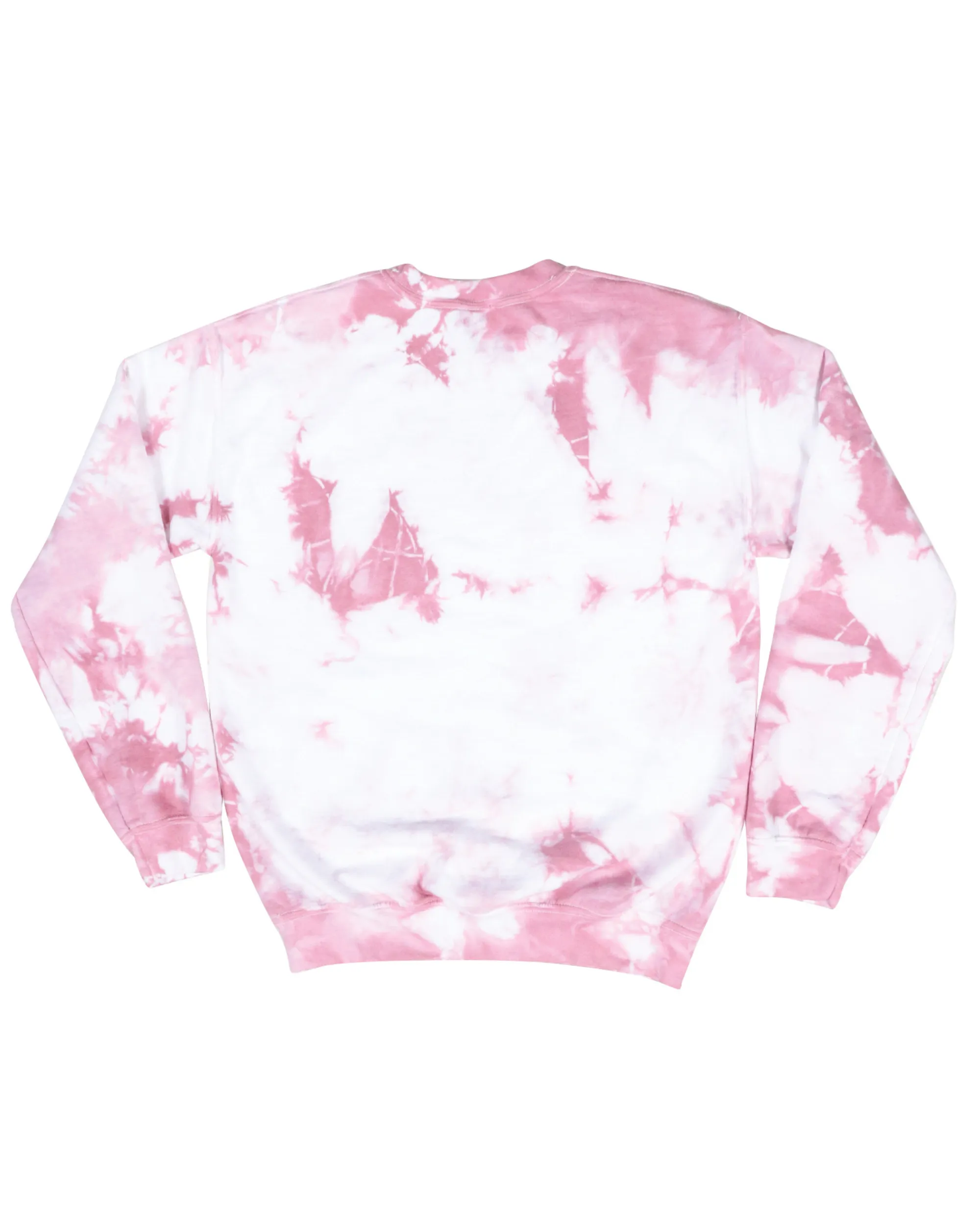 Crystal Dye Essential Fleece Crew Sweatshirt - Rose