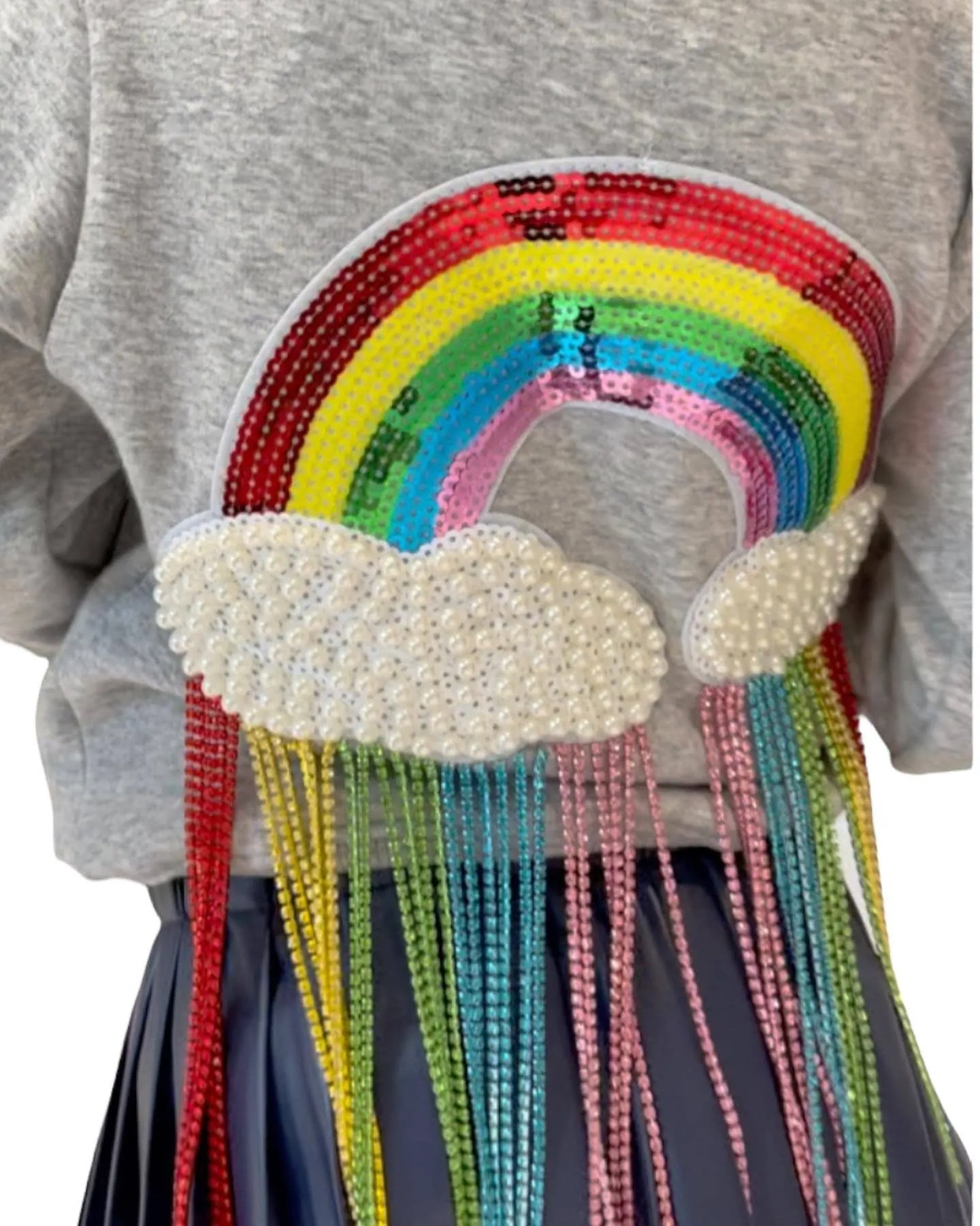 Crystal Rainbow Rain Hoodie