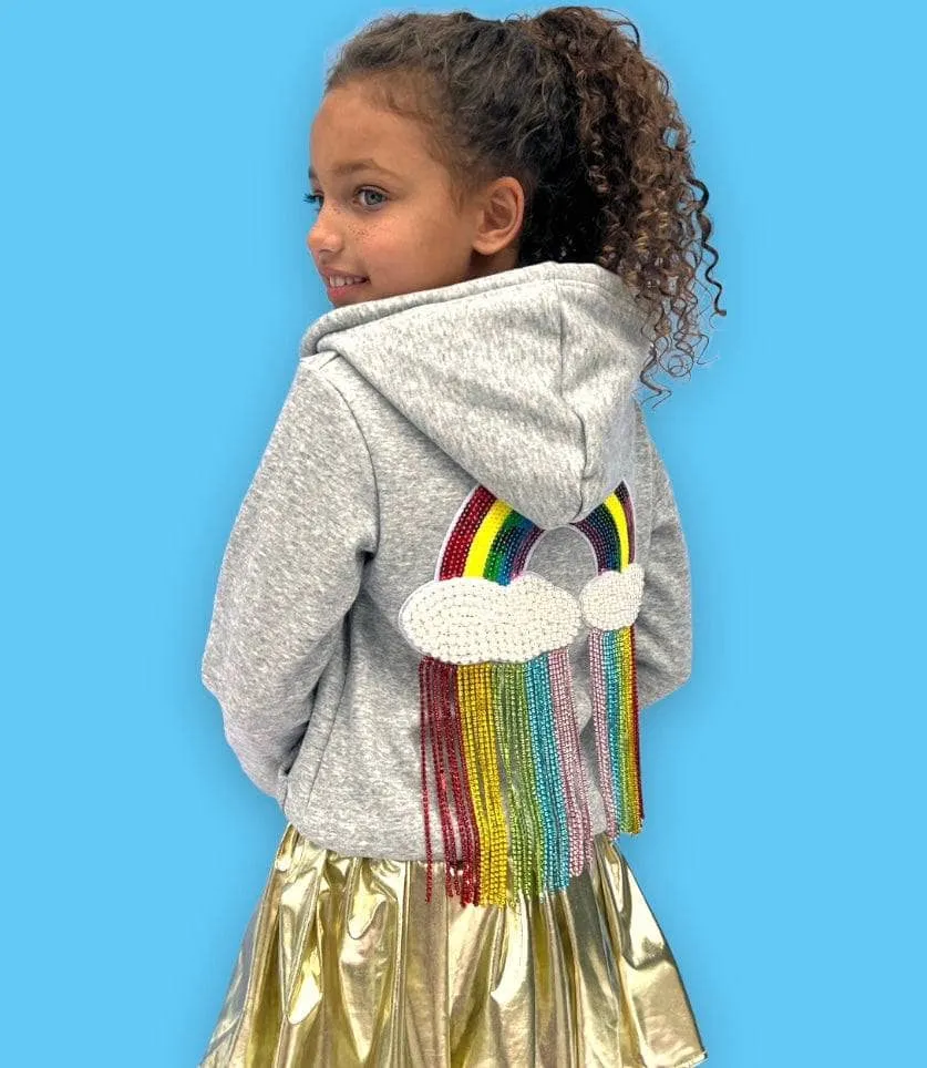 Crystal Rainbow Rain Hoodie