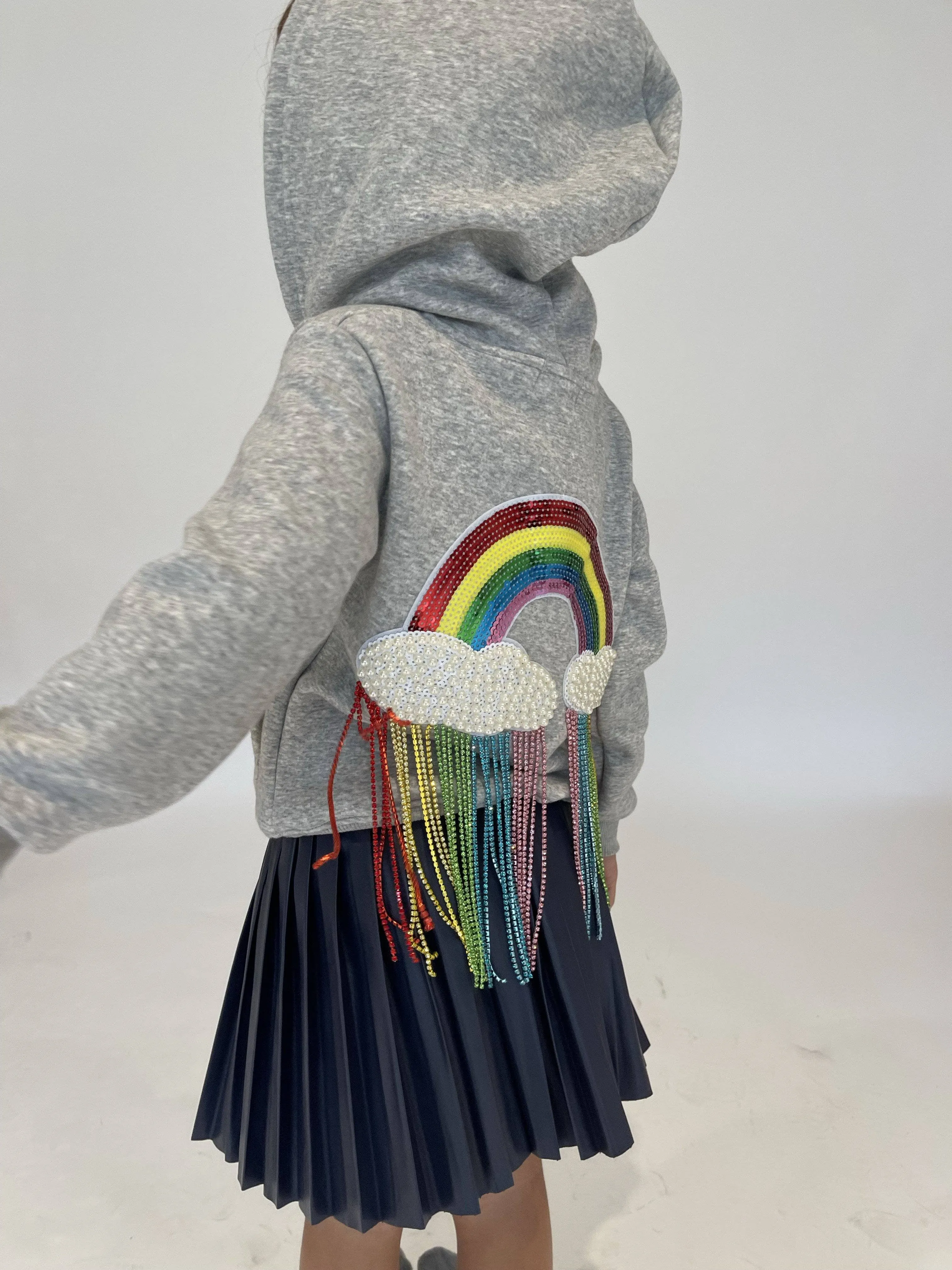 Crystal Rainbow Rain Hoodie