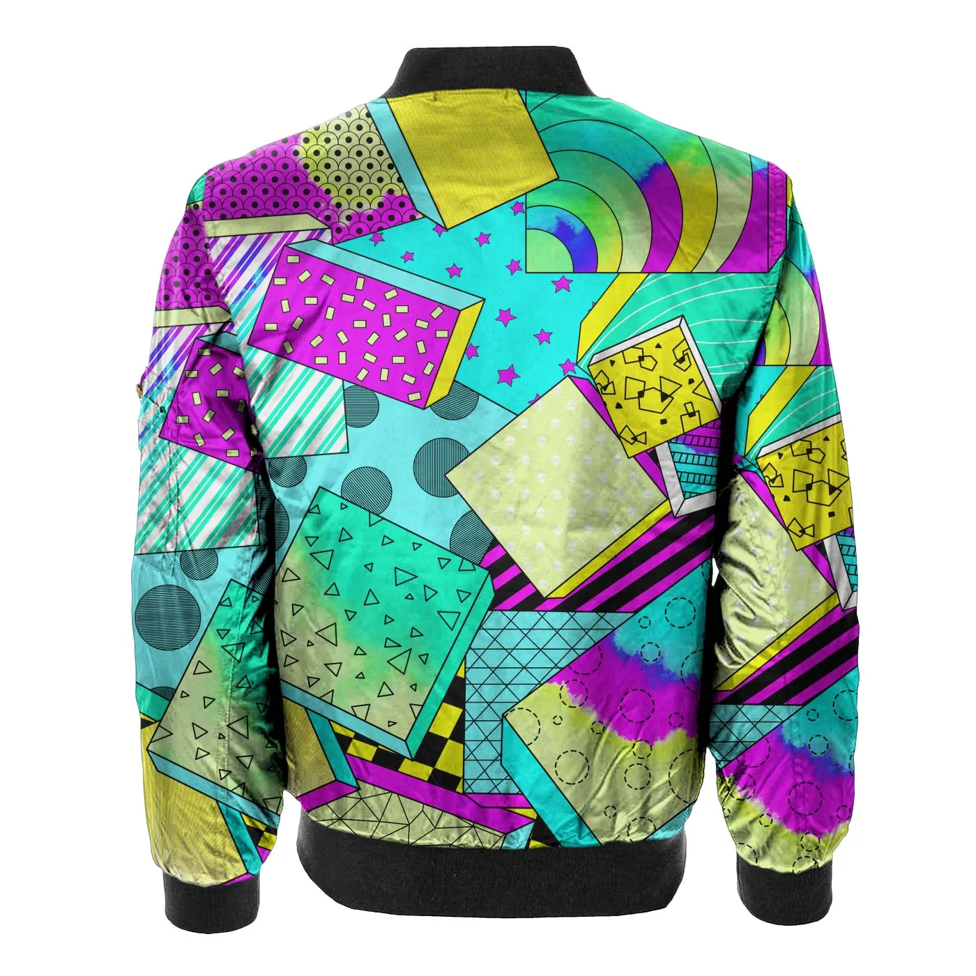 Dancing Cubes Bomber Jacket