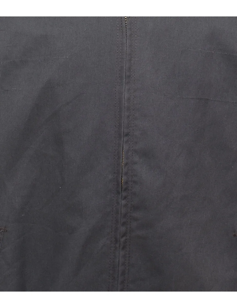 Dark Grey Zip-Front Jacket - L