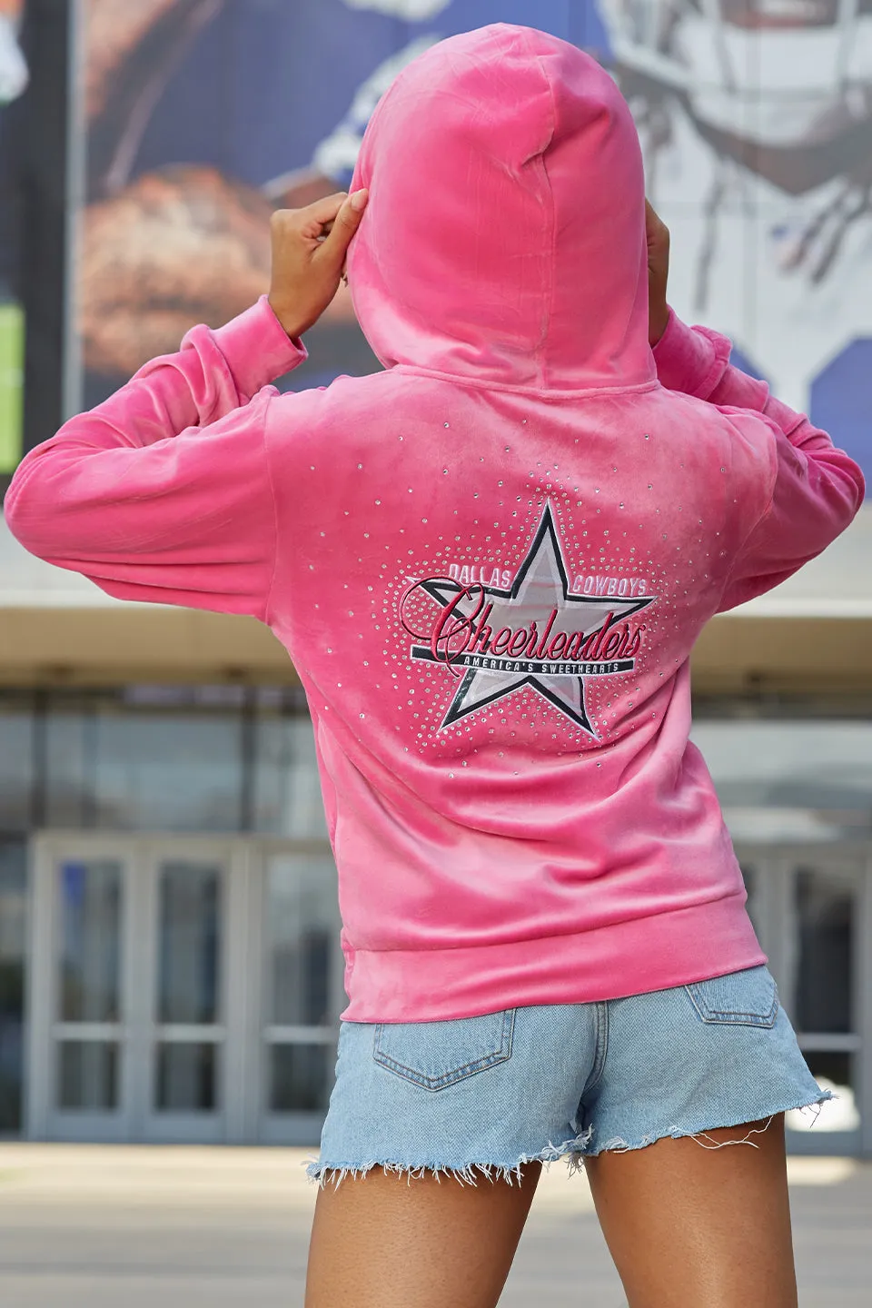 DCC Zip Up Hoodie in Pink