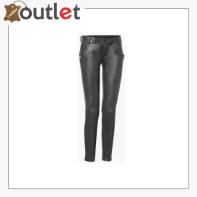 Eli high-rise faux leather pants