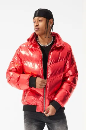 Flatbush Bomber Jacket (Metallic Red)