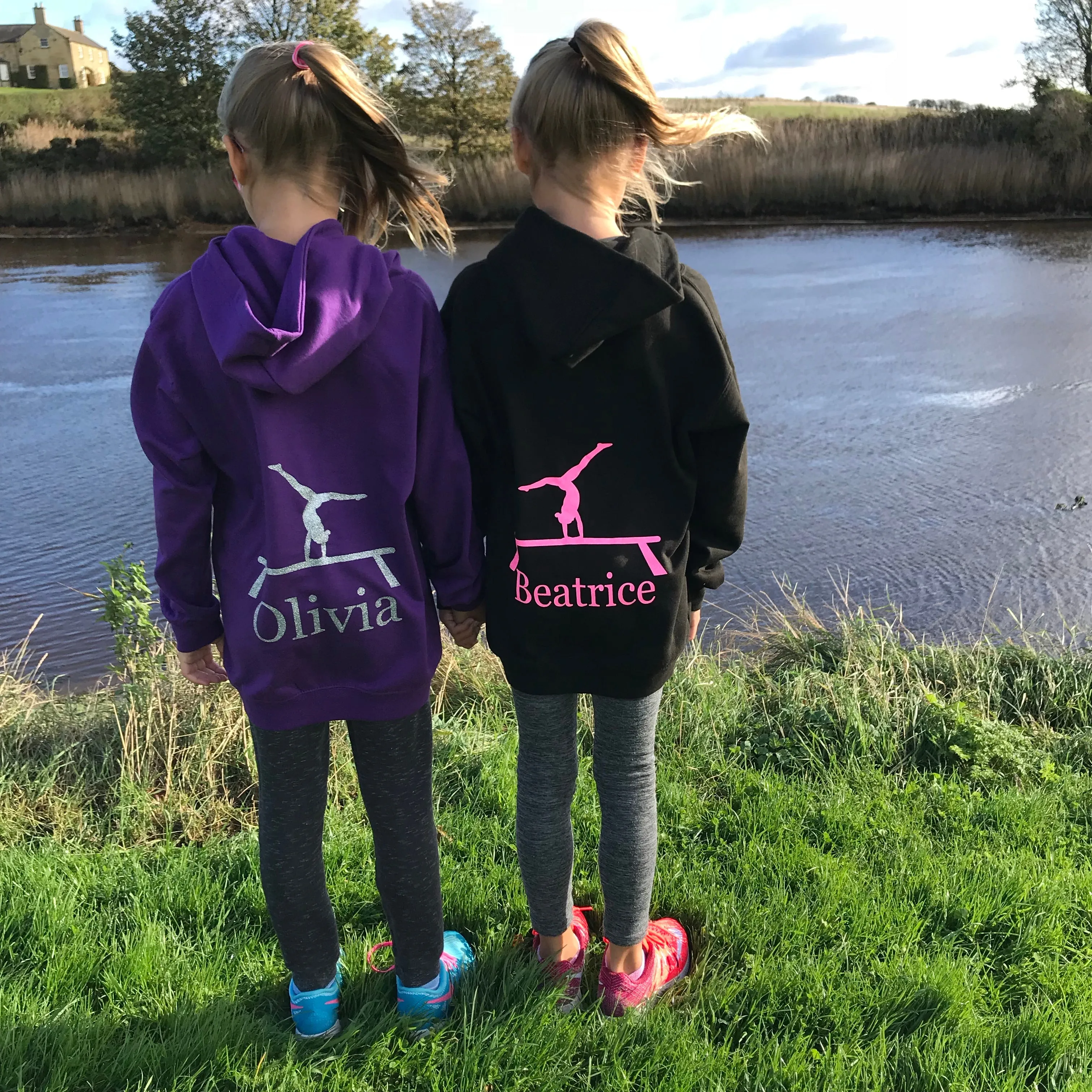 Girls' Gymnastics Personalised Hoodie  (7 colours)