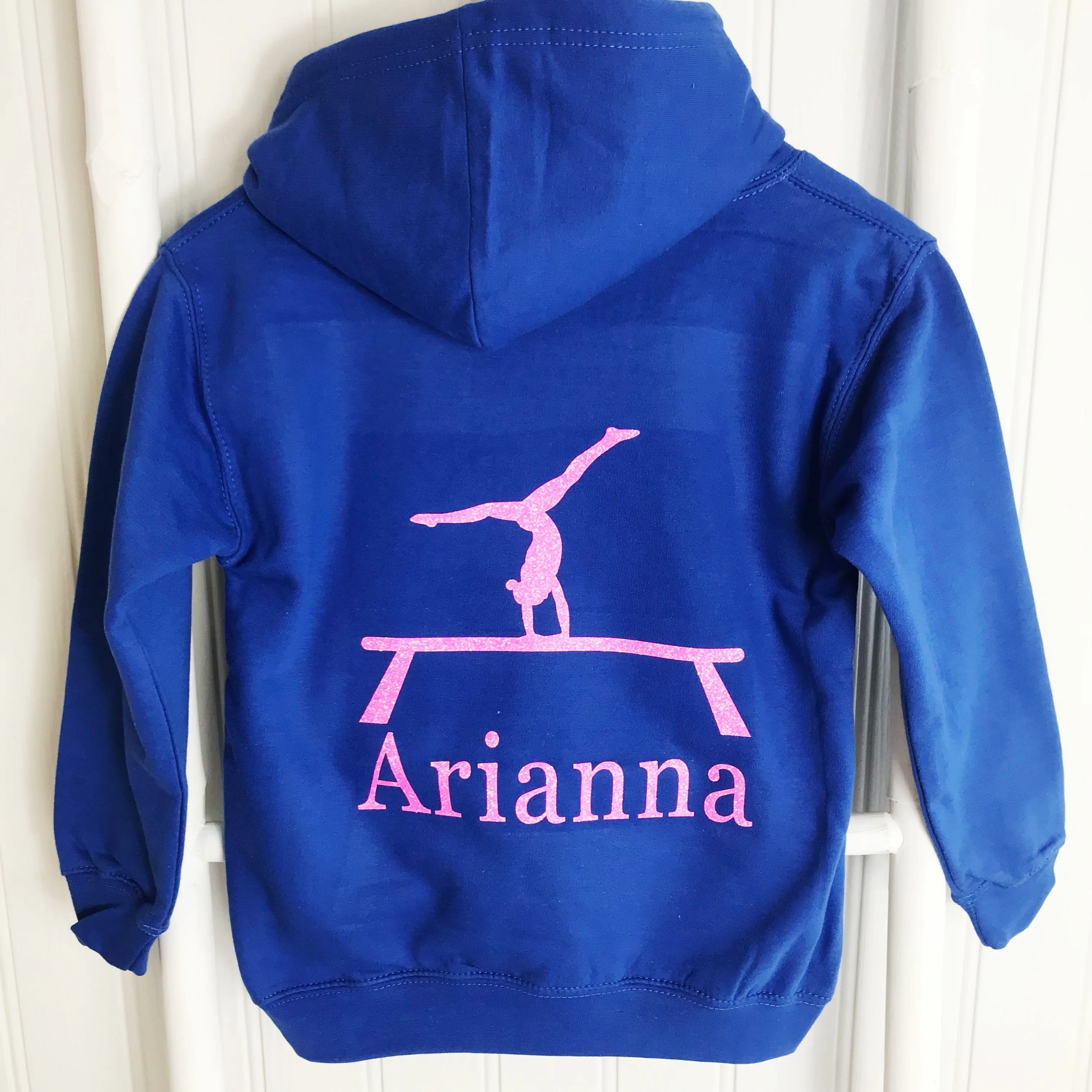 Girls' Gymnastics Personalised Hoodie  (7 colours)