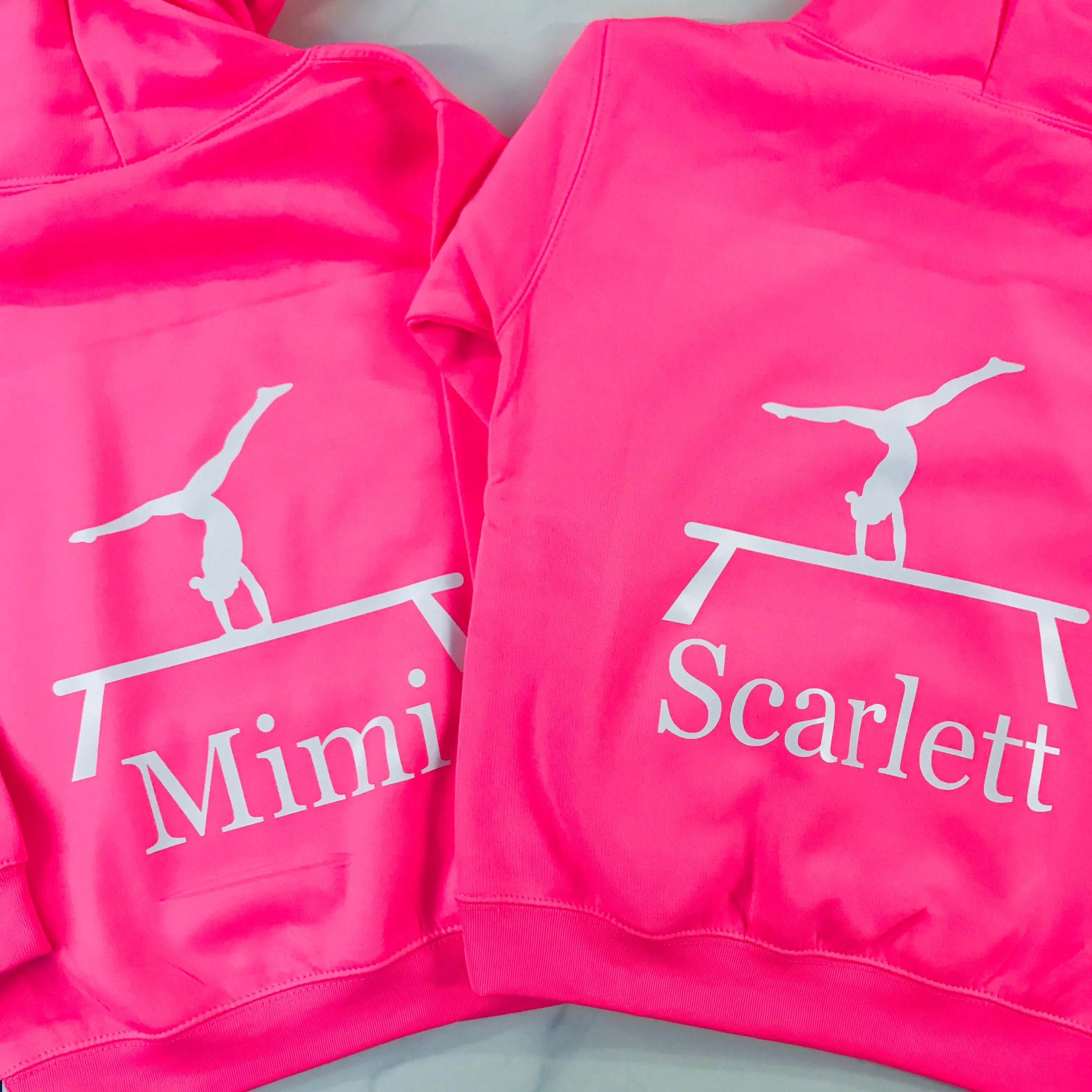 Girls' Gymnastics Personalised Hoodie  (7 colours)