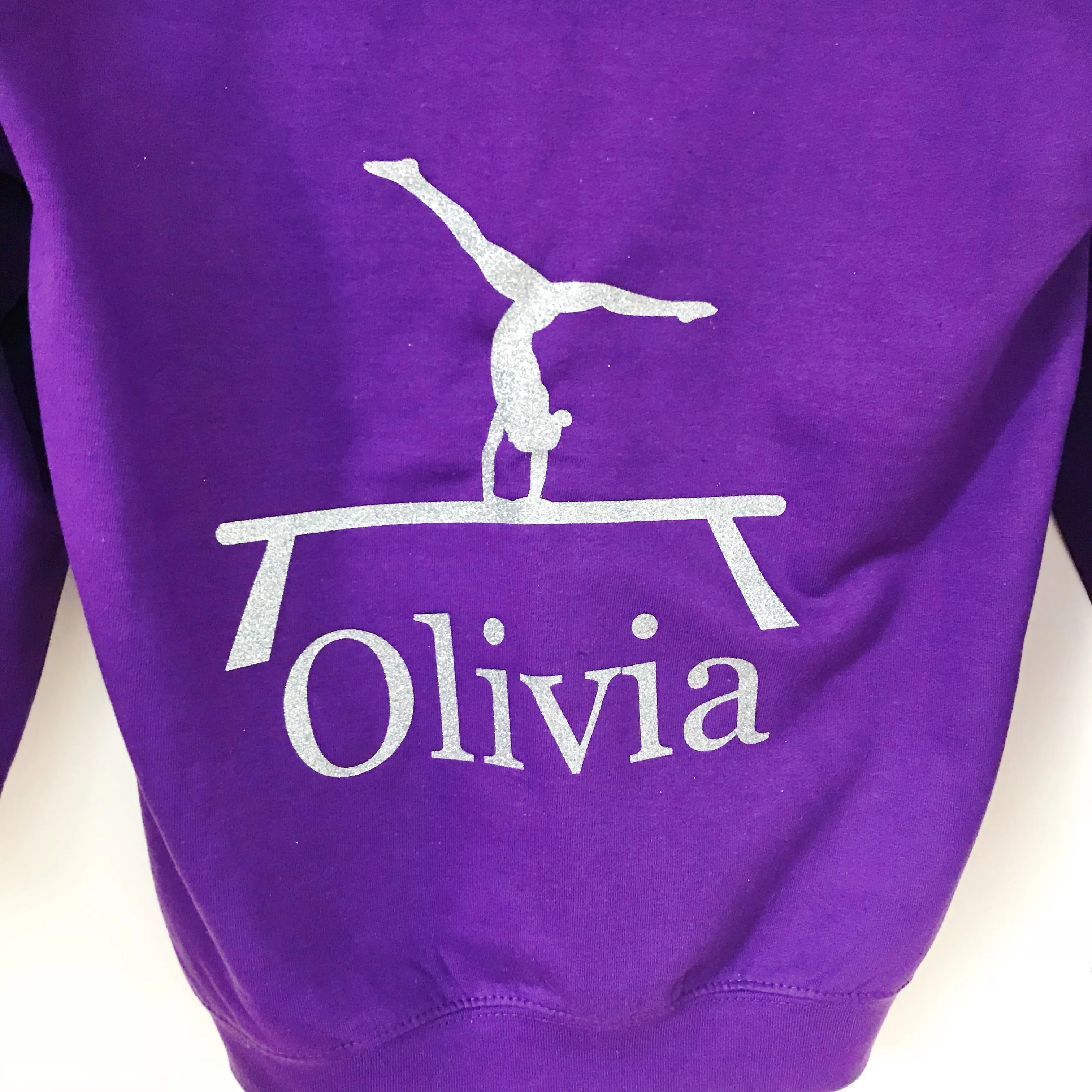 Girls' Gymnastics Personalised Hoodie  (7 colours)