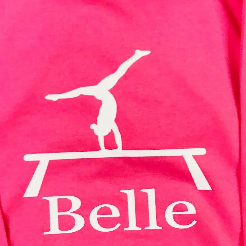 Girls' Gymnastics Personalised Hoodie  (7 colours)