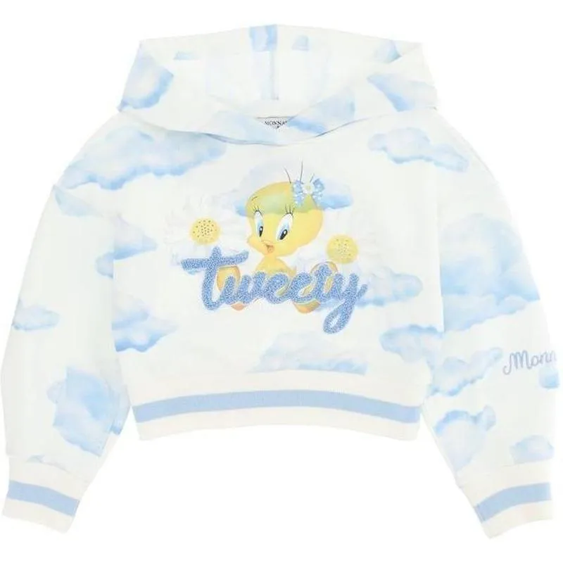 Girls Ivory Tweety Pie Hoody