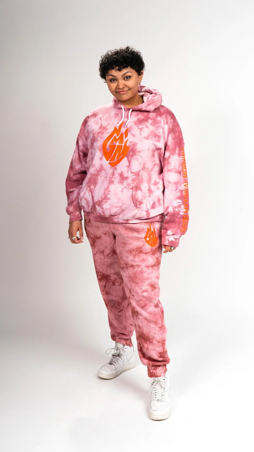 GMM Flame Logo Joggers (Begonia Crystal Wash)