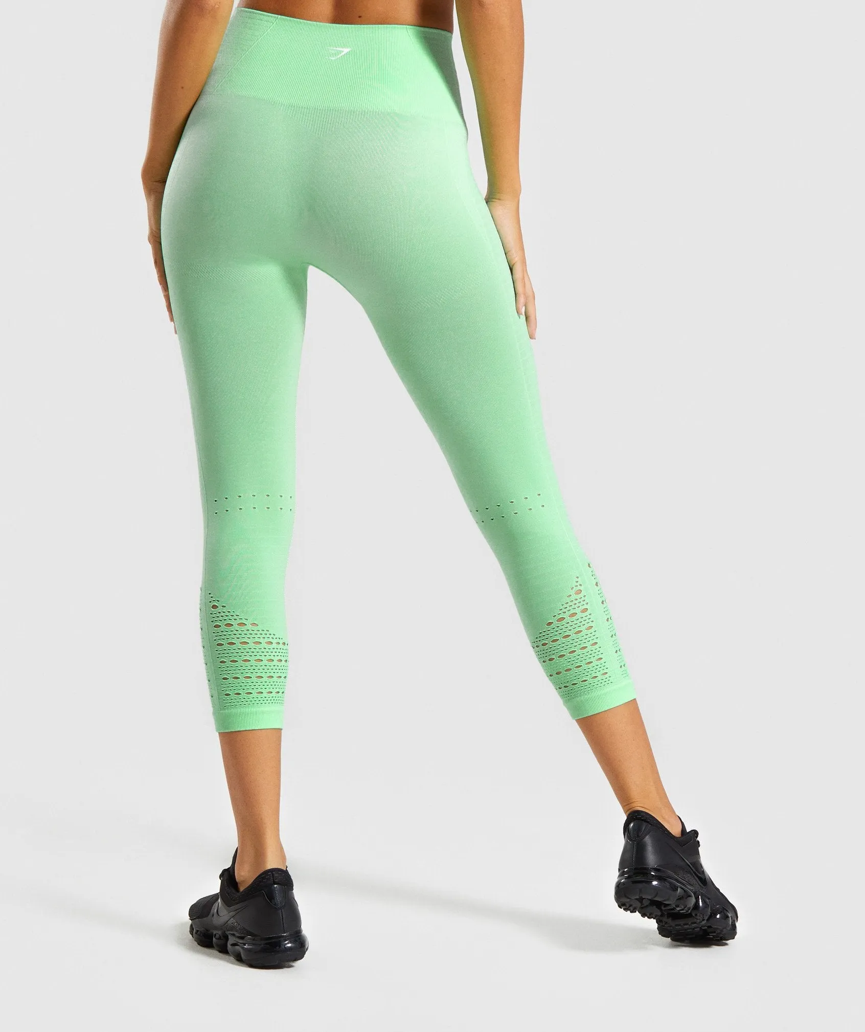 Gymshark Energy  Seamless Cropped Leggings - Mint