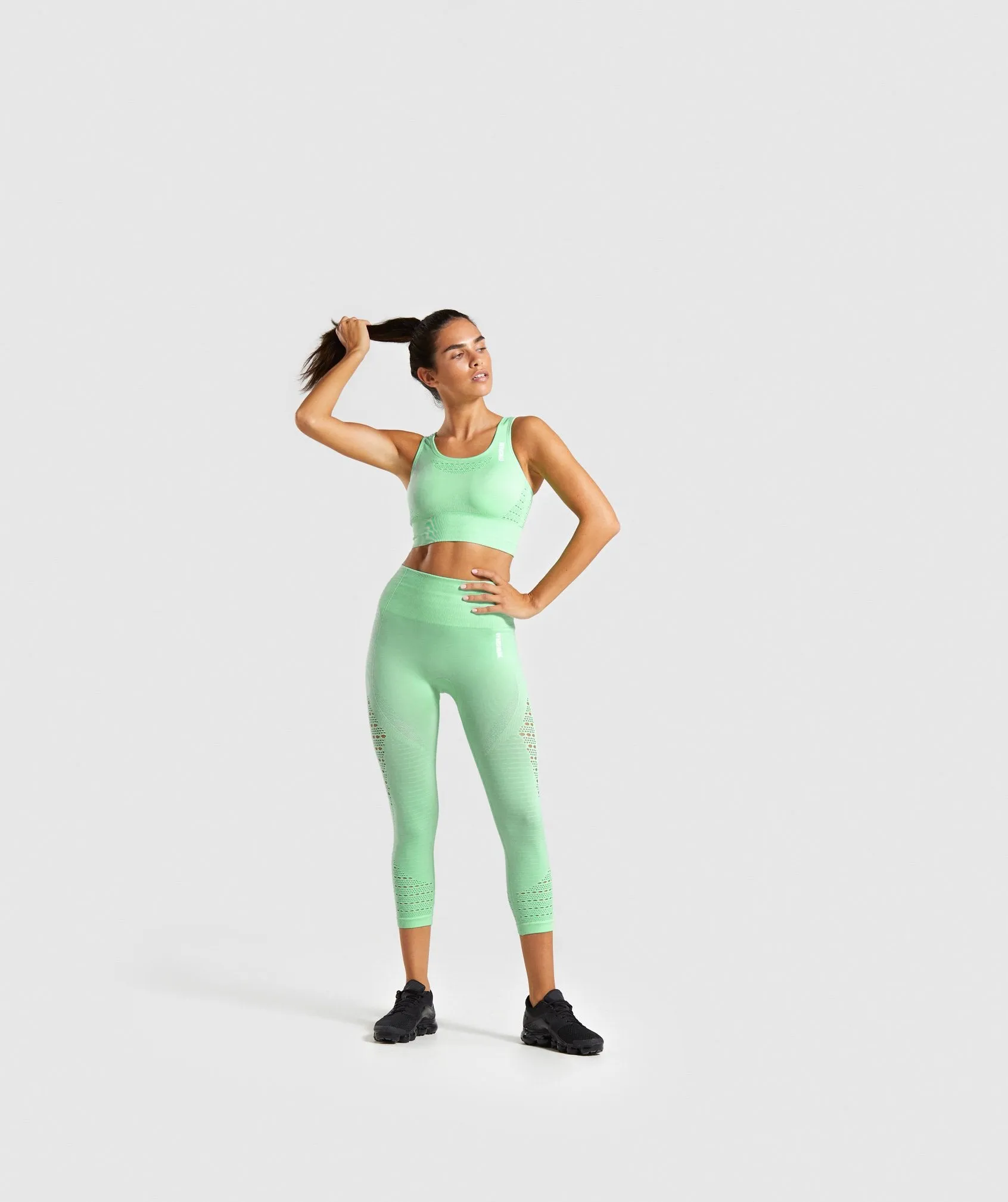 Gymshark Energy  Seamless Cropped Leggings - Mint