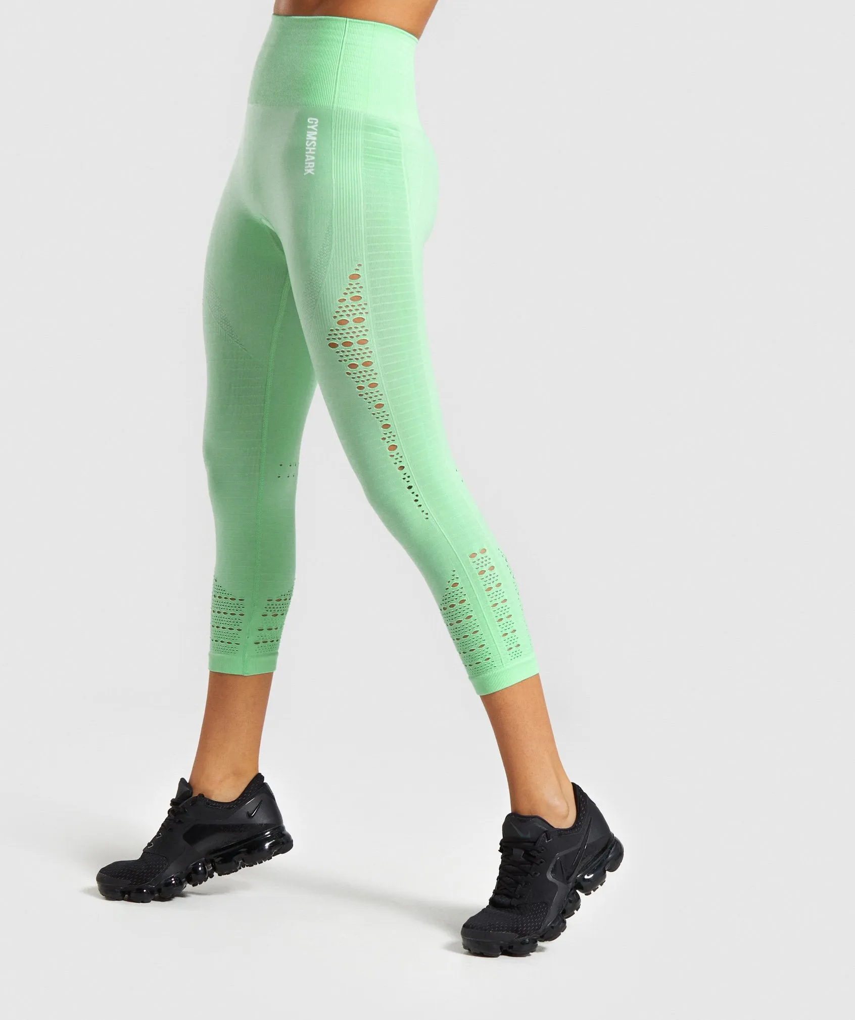 Gymshark Energy  Seamless Cropped Leggings - Mint