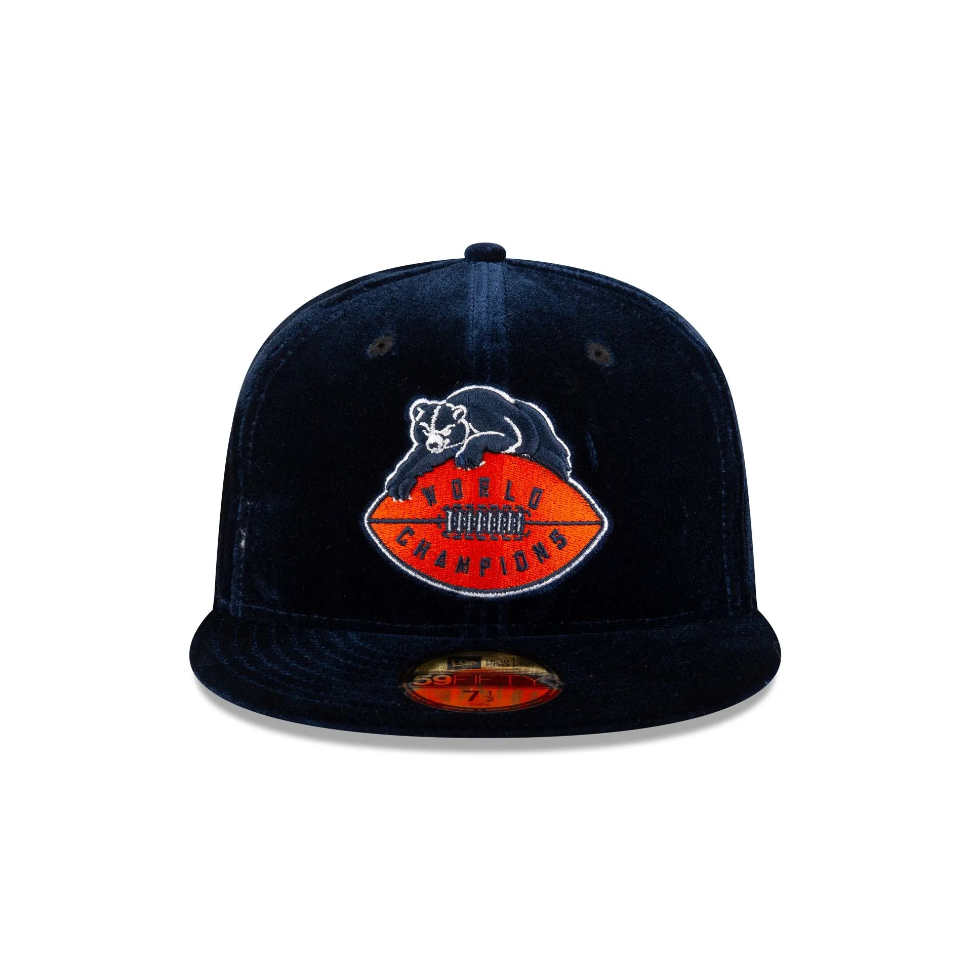 Just Caps Velvet Historic Chicago Bears 59FIFTY Fitted Hat