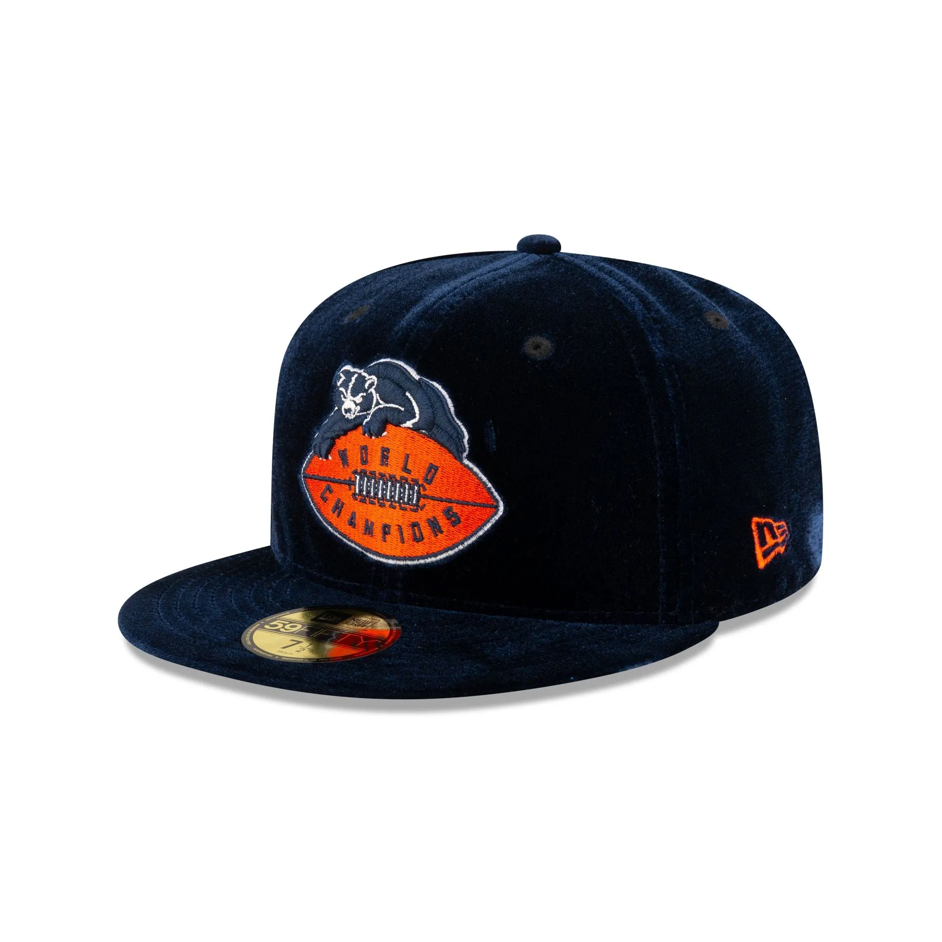 Just Caps Velvet Historic Chicago Bears 59FIFTY Fitted Hat