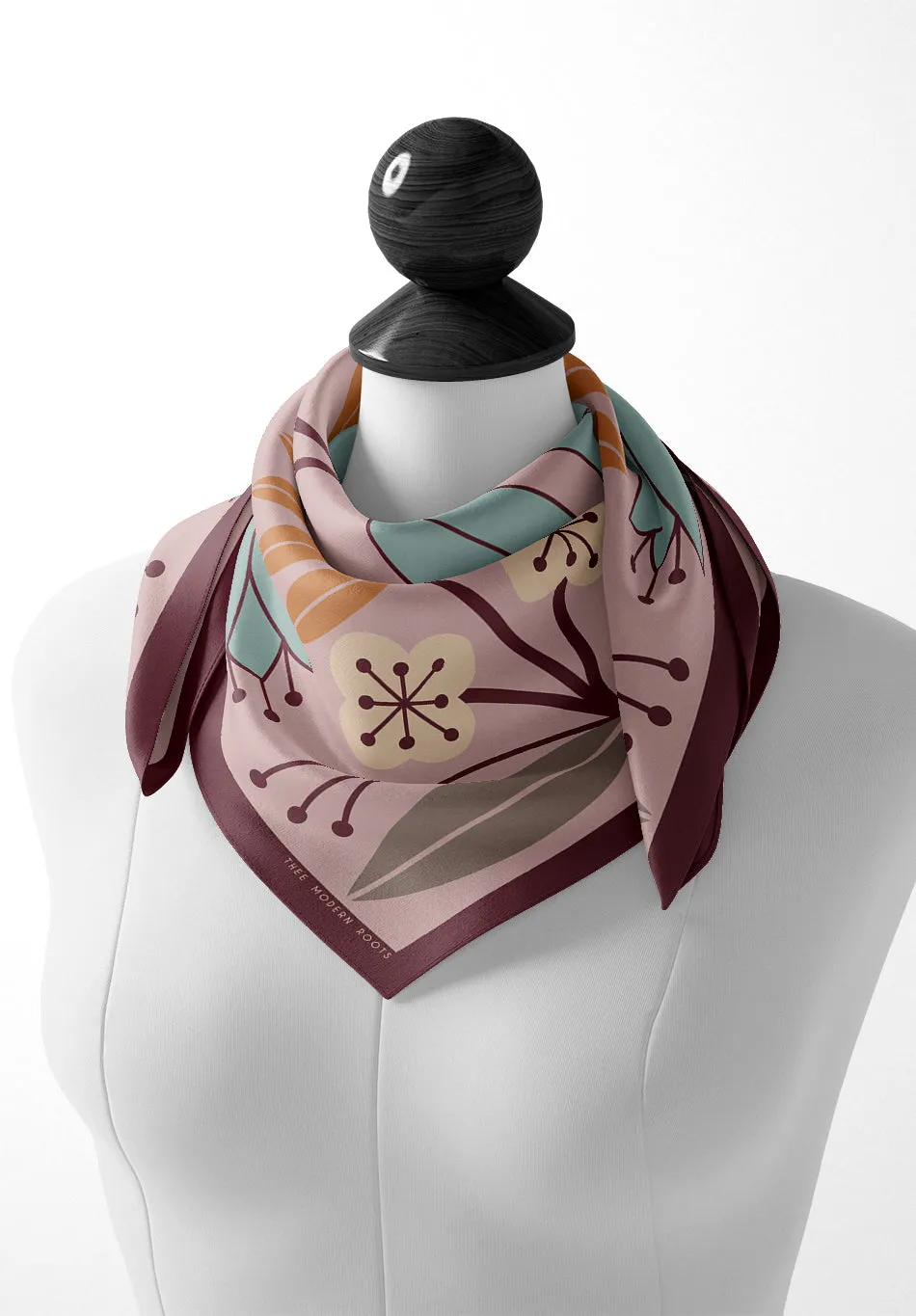 Kissed by Orchids Silk Scarf