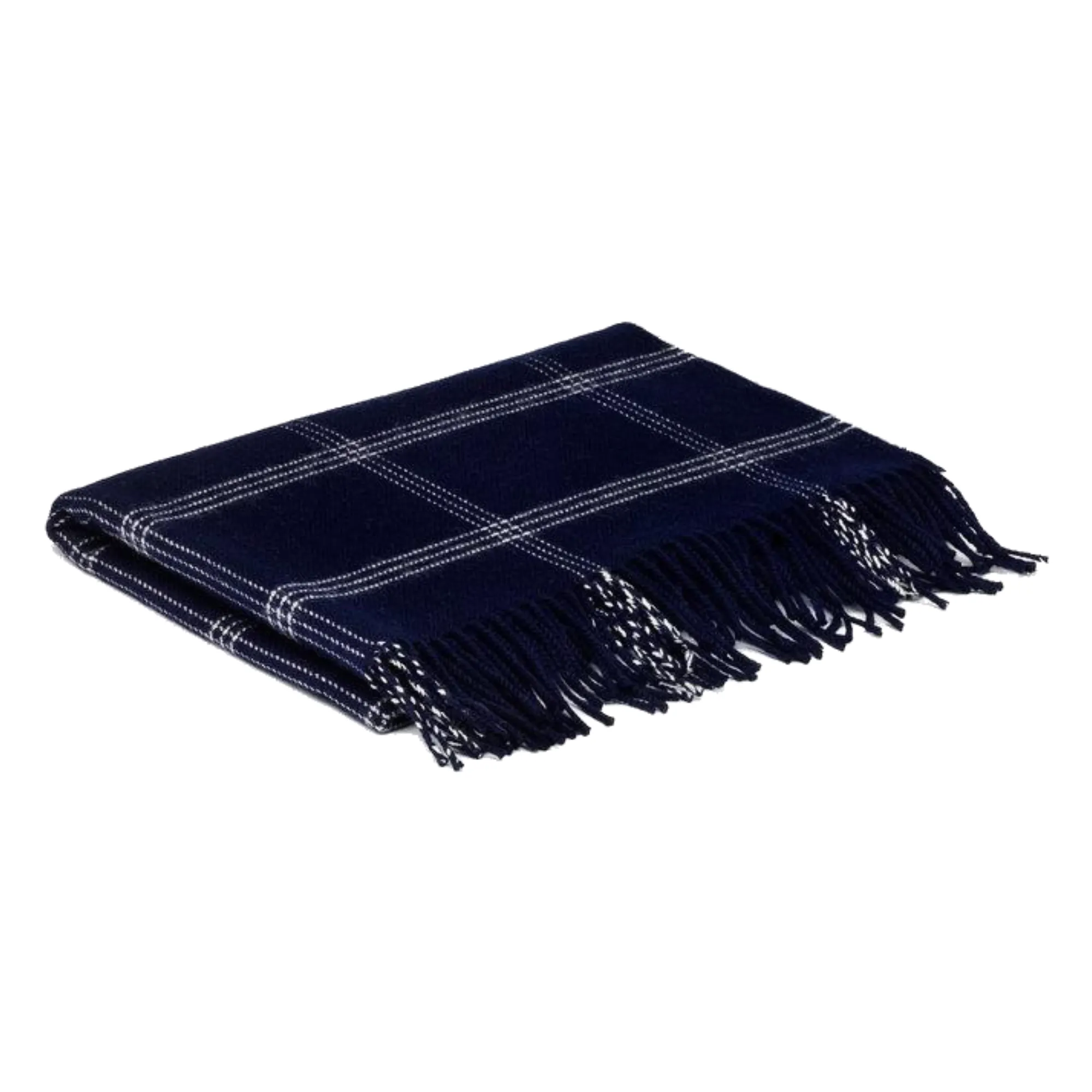 McNutt Pashmina Wrap | Navy Window Pane