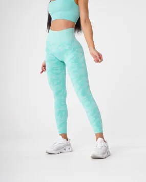 Mint Camo Seamless Leggings