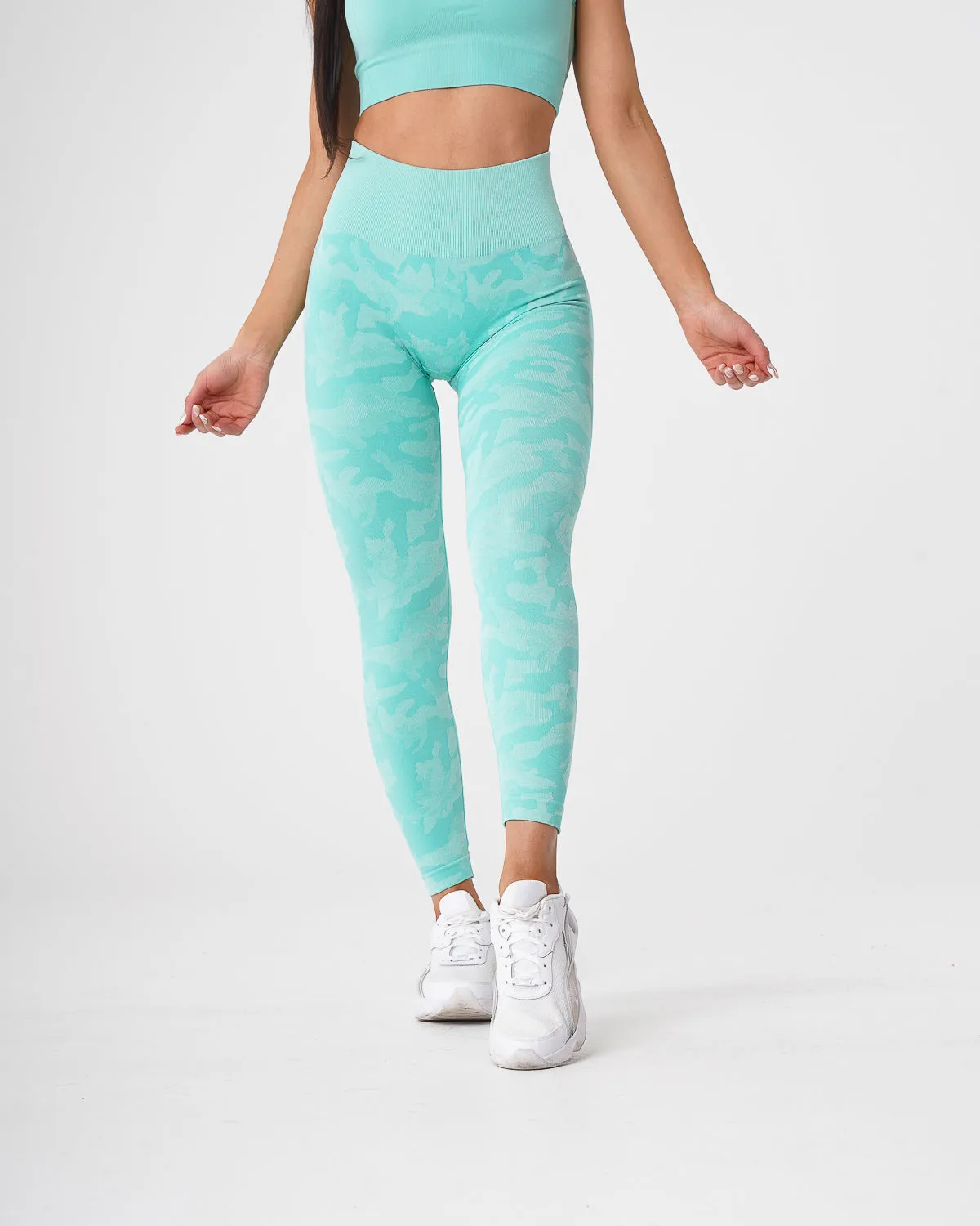 Mint Camo Seamless Leggings