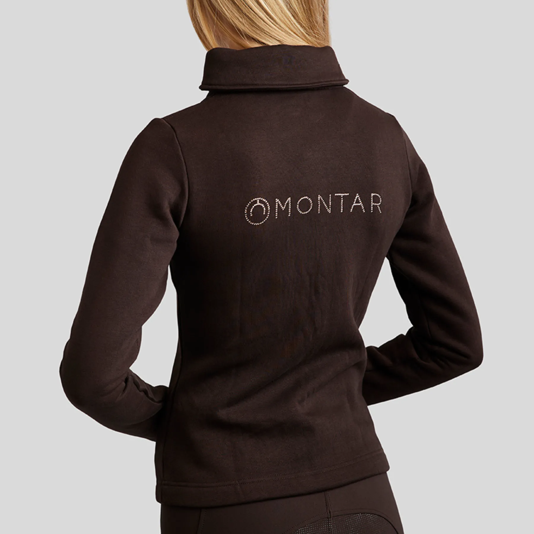 Montar MoNaja Rosegold Full Zip Sweatshirt, Brown