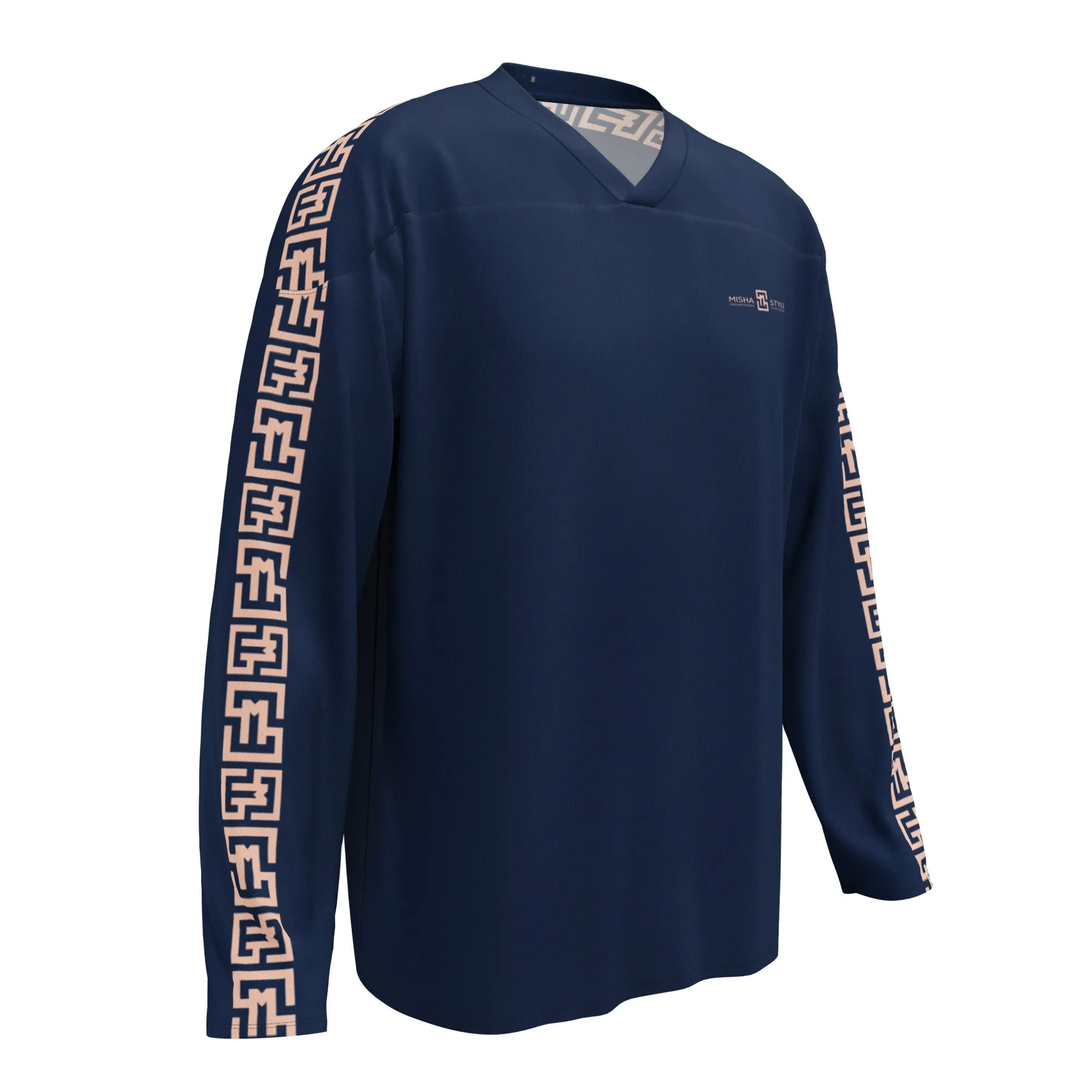 Navy Recycled hockey fan jersey