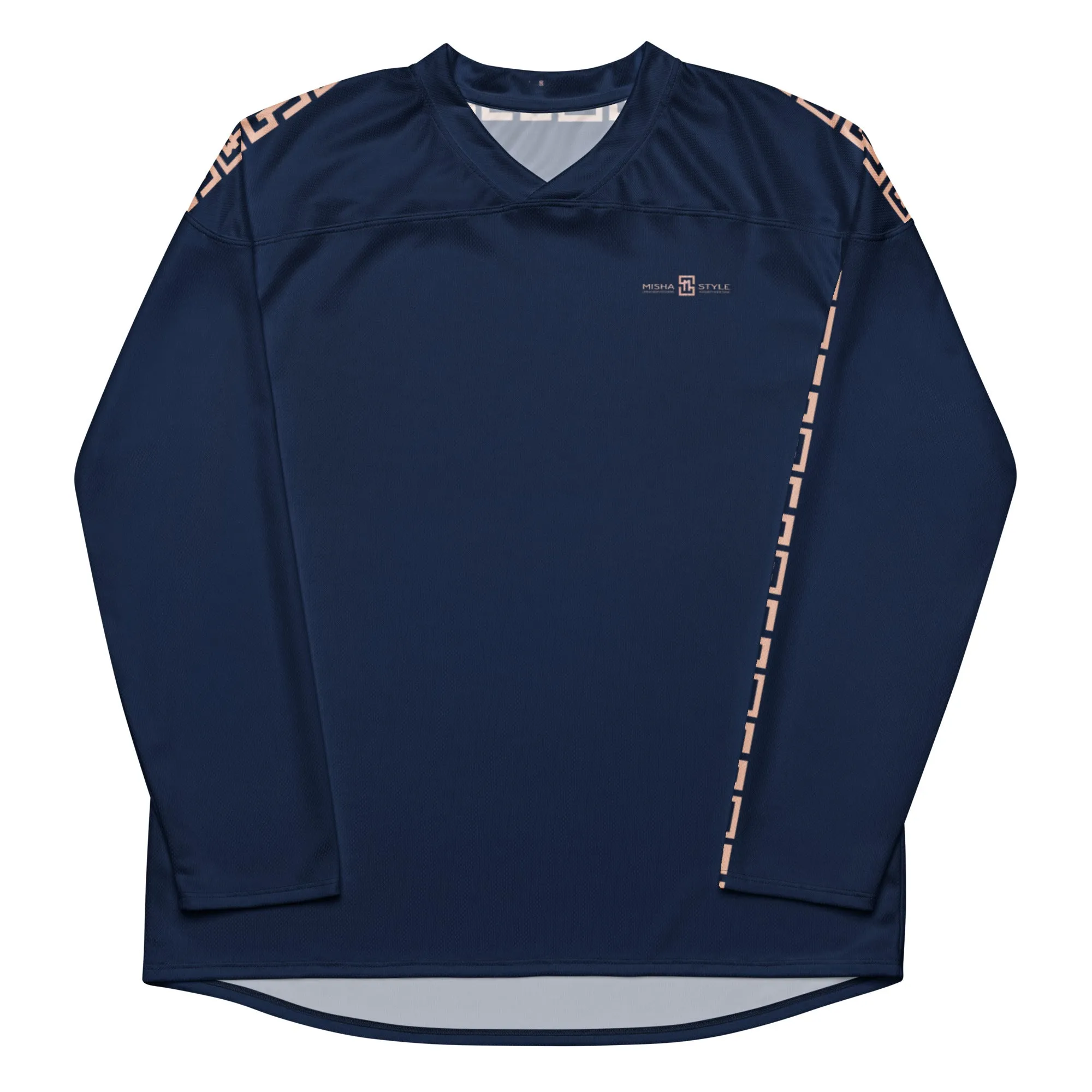 Navy Recycled hockey fan jersey