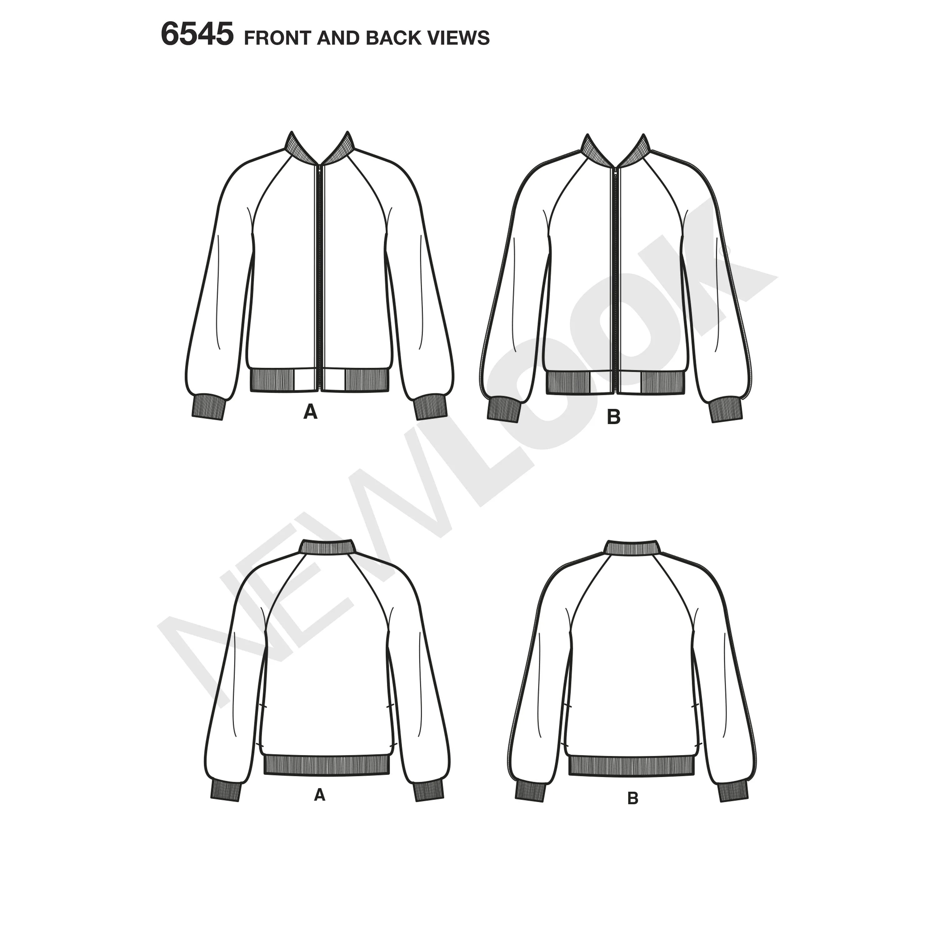 NL6545 Women's Flight Jacket Pattern