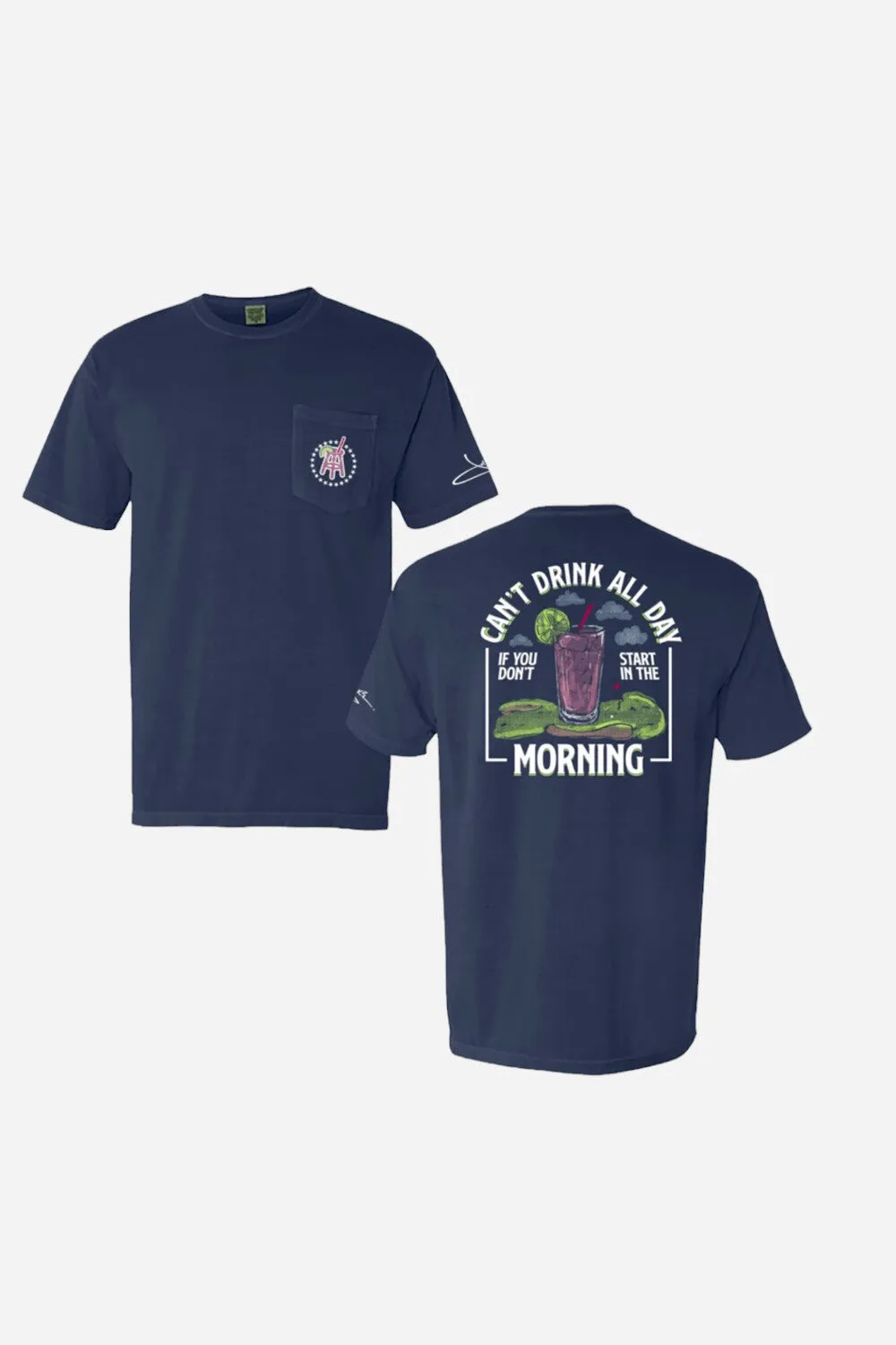 Old Row Barstool Sports Morning Transfusion Tee in Navy