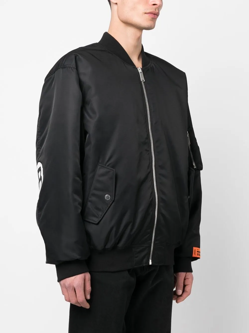 Padlock-Patch Bomber Jacket