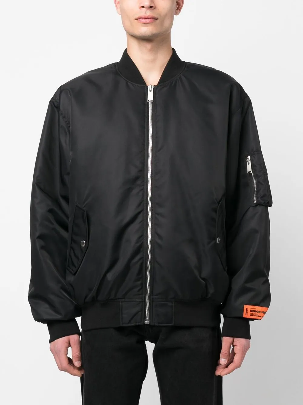 Padlock-Patch Bomber Jacket