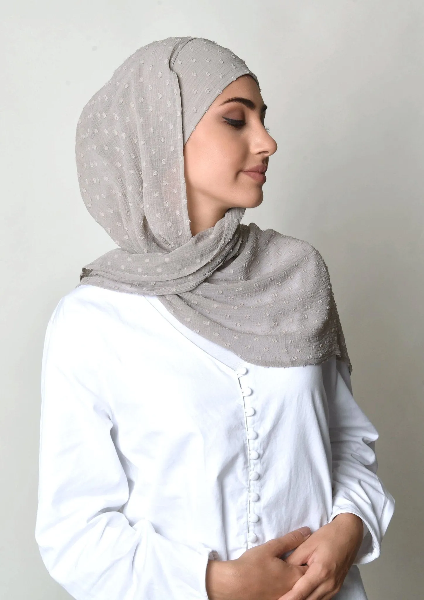 Paloma- Cap Shawl- Mosaic Butti Chiffon