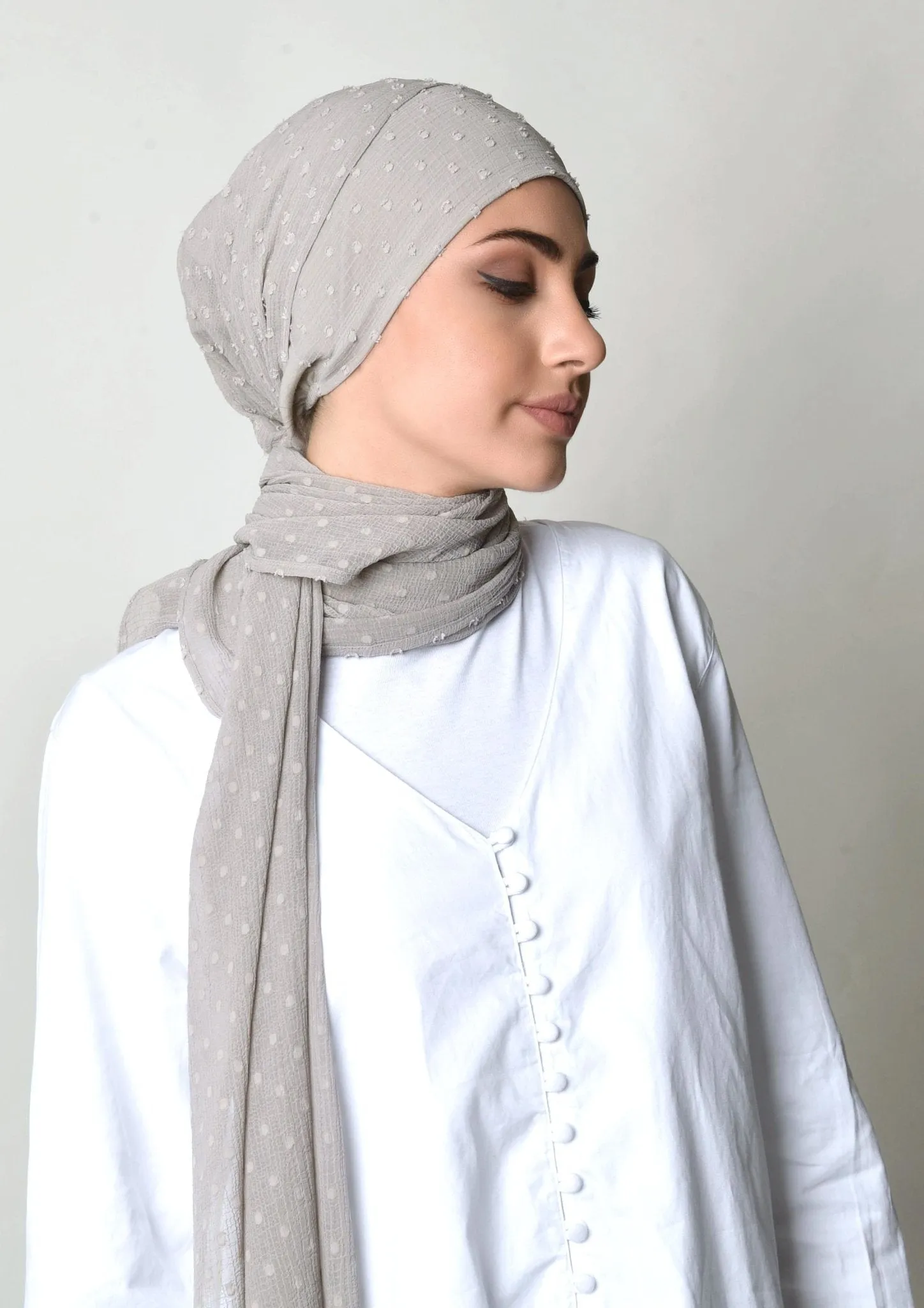 Paloma- Cap Shawl- Mosaic Butti Chiffon