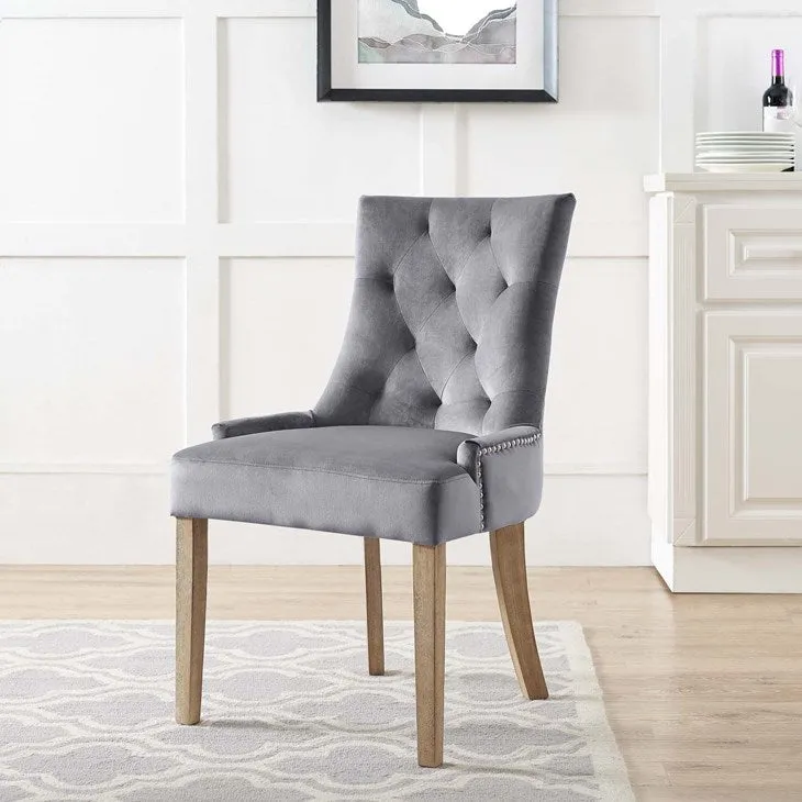 Pose Velvet Dining Chair